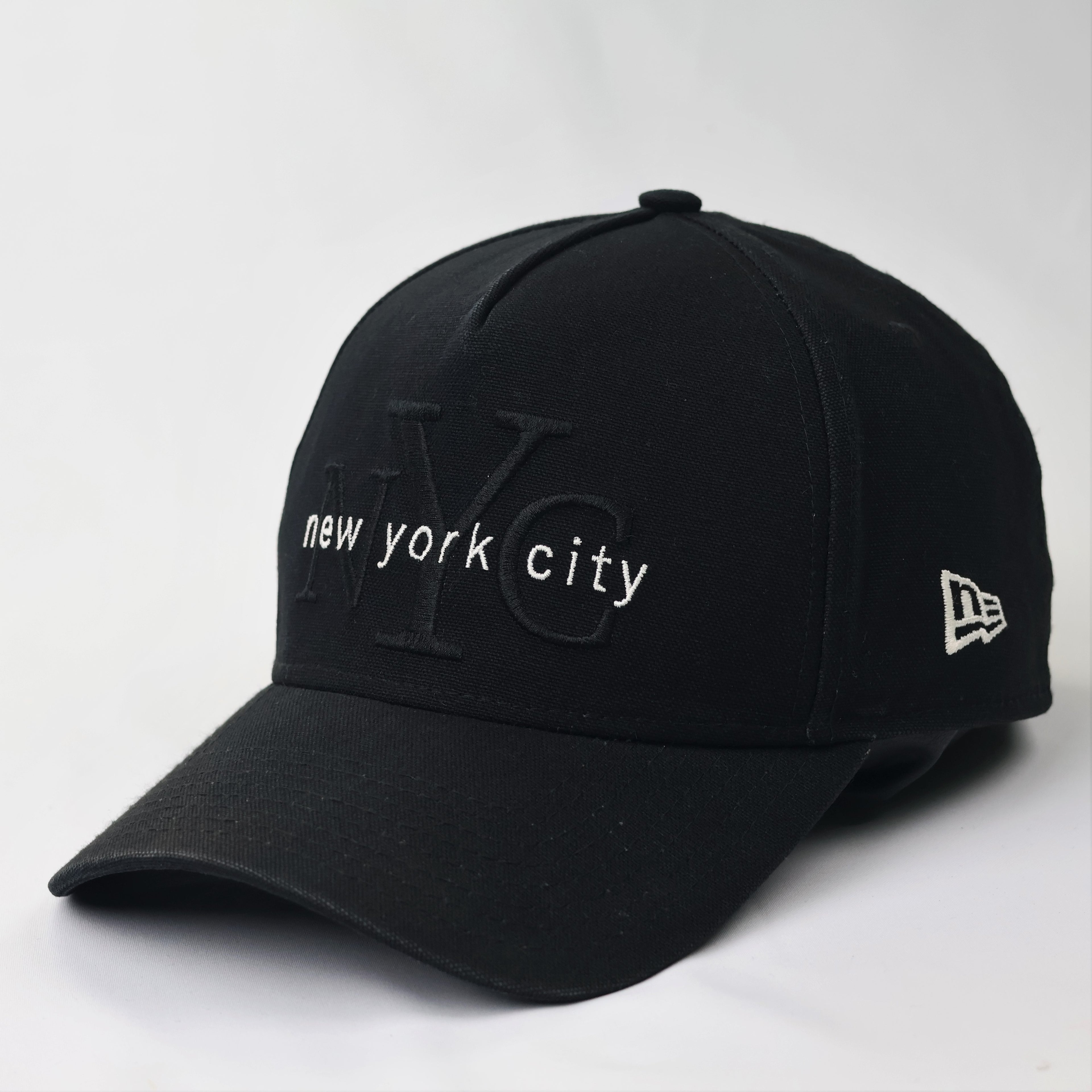 New Era New York City Embroidered Black Thrifted Baseball Cap