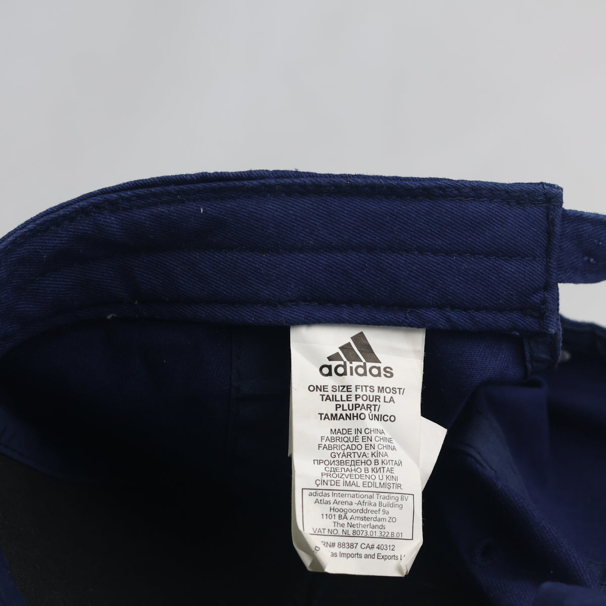 Thrifted Adidas 3-Stripes Navy Baseball Cap – Franz Beckenbauer Edition 57-58cm | 10851