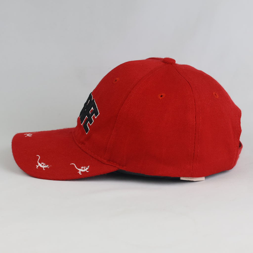 Thrifted Tenerife Spain Red Gecko Lizard Embroidered Hat (Size 57–58 cm)  | 10886