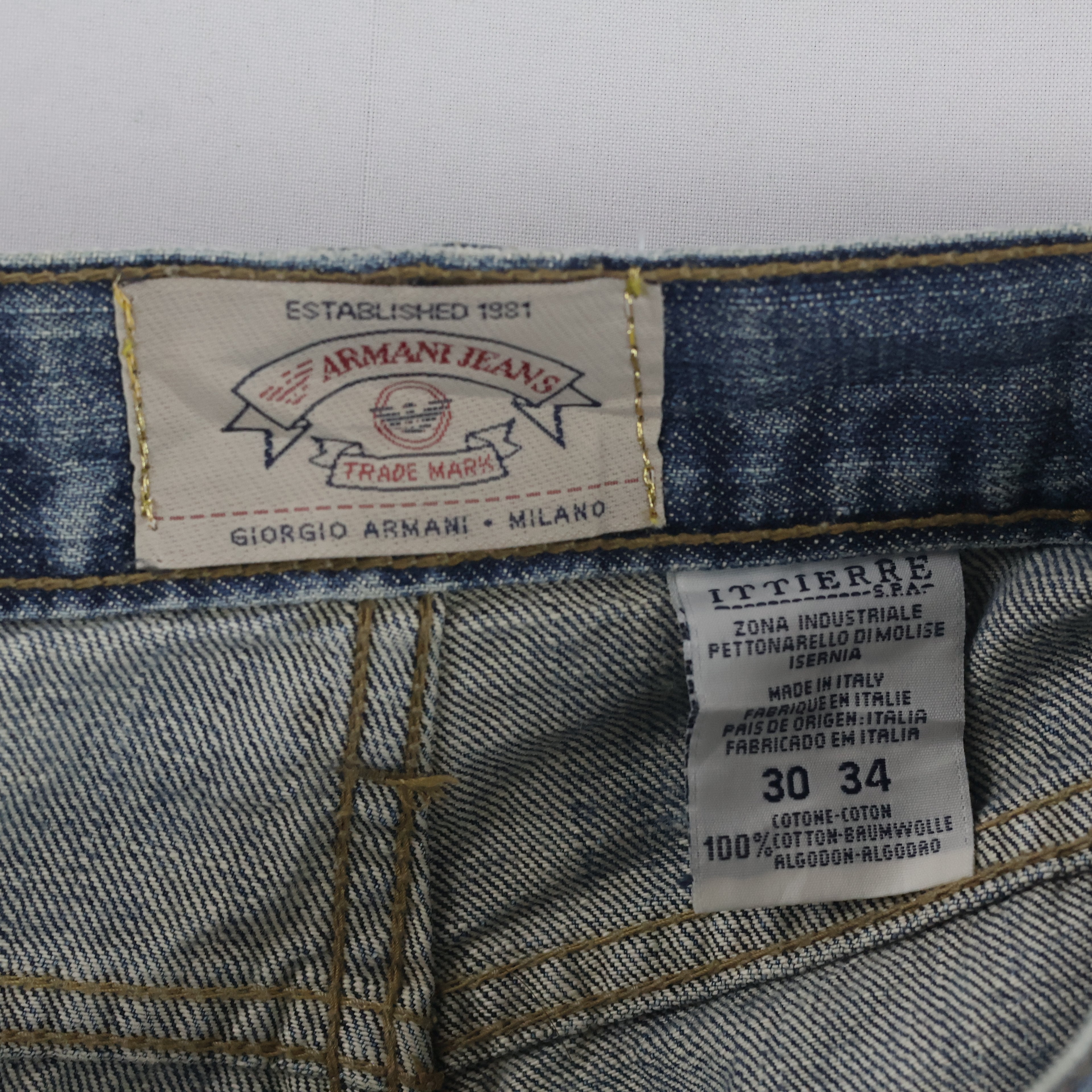 Vintage Armani Jeans Established 1981 Denim 32-33 waist/ J1063