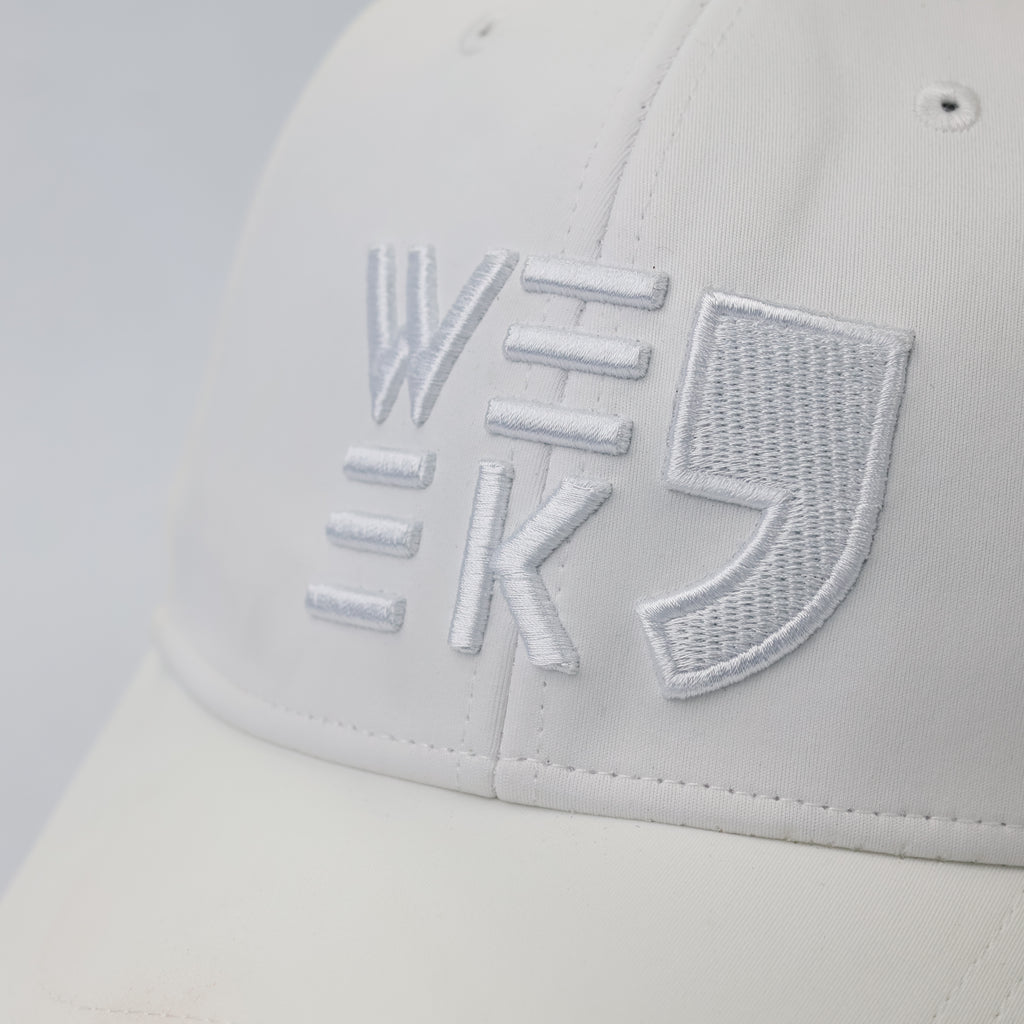 Authentic WEEK9 "Let's Be Cool" White Golf Cap - Size 57-59cm