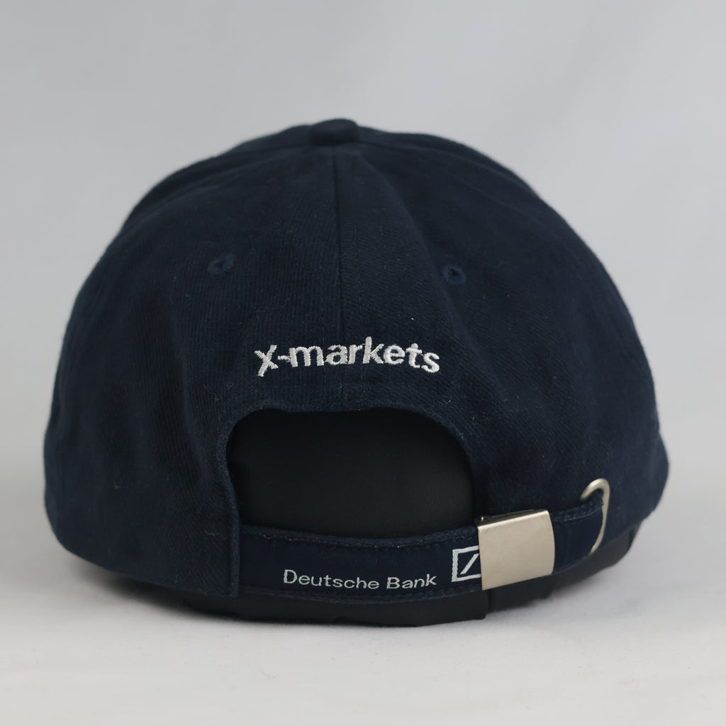 Thrifted Deutsche Bank x-markets Navy Cotton Baseball Cap (Size 57–58 cm)  | 10870