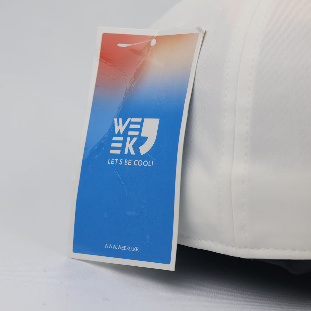 Authentic WEEK9 "Let's Be Cool" White Golf Cap - Size 57-59cm