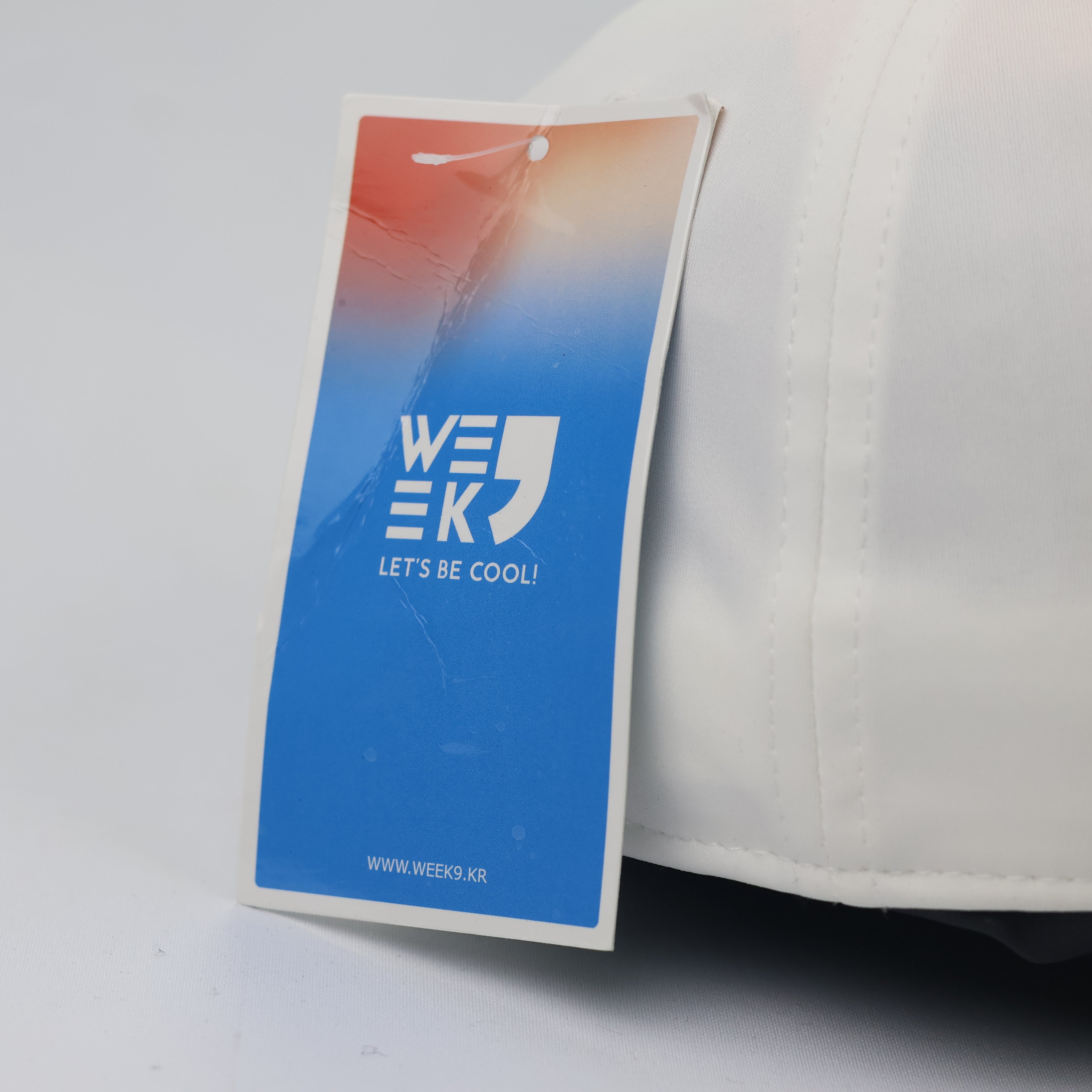 Authentic WEEK9 "Let's Be Cool" White Golf Cap - Size 57-59cm