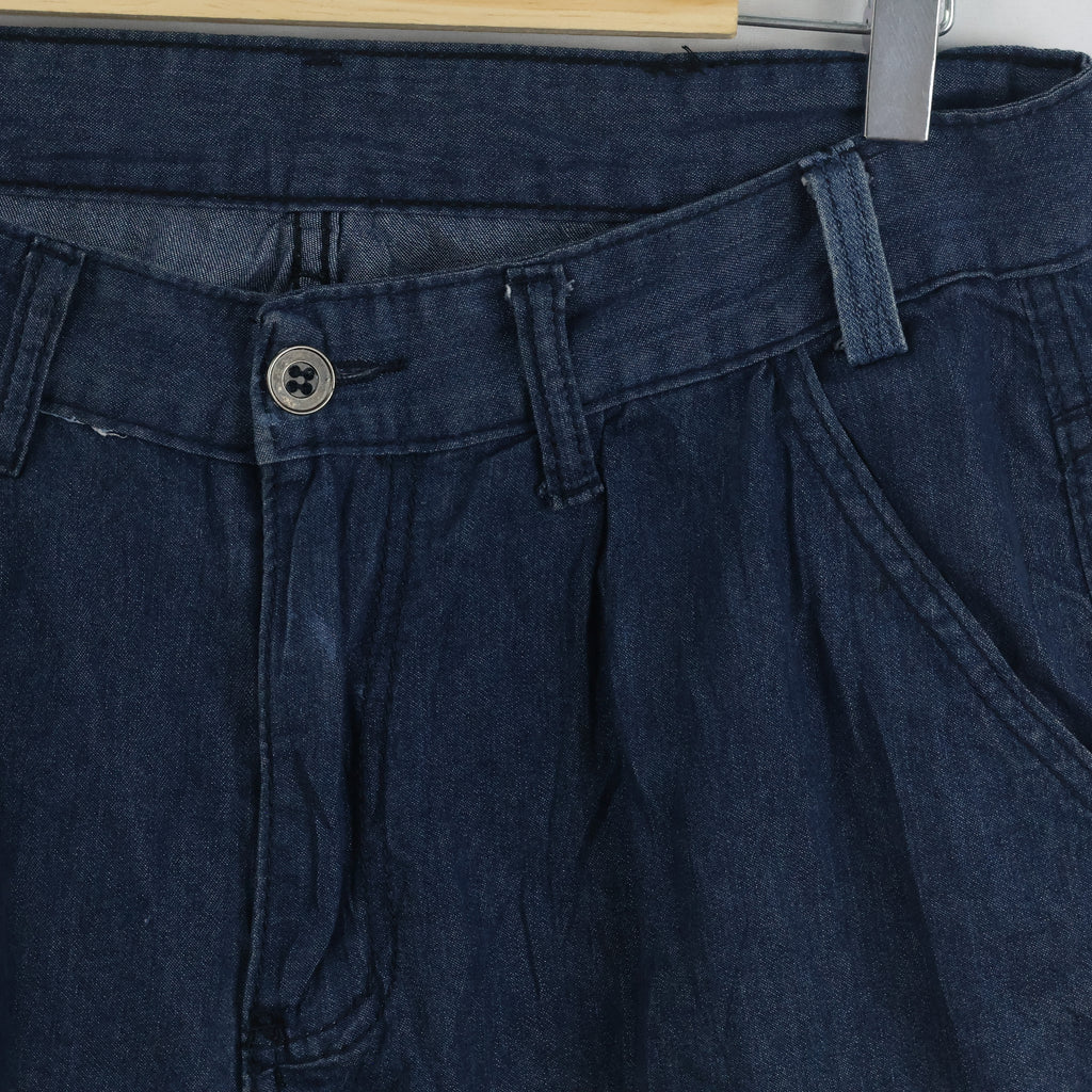 Classic Mid-Wash Denim Trousers for Men 34/ J1061