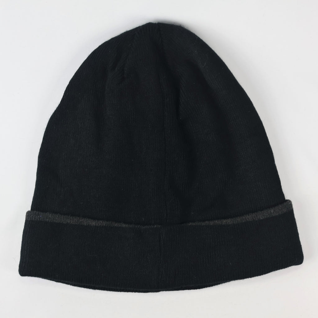 Levi's Classic Black Ribbed  Thrifted Beanie with Signature Red Tab Logo