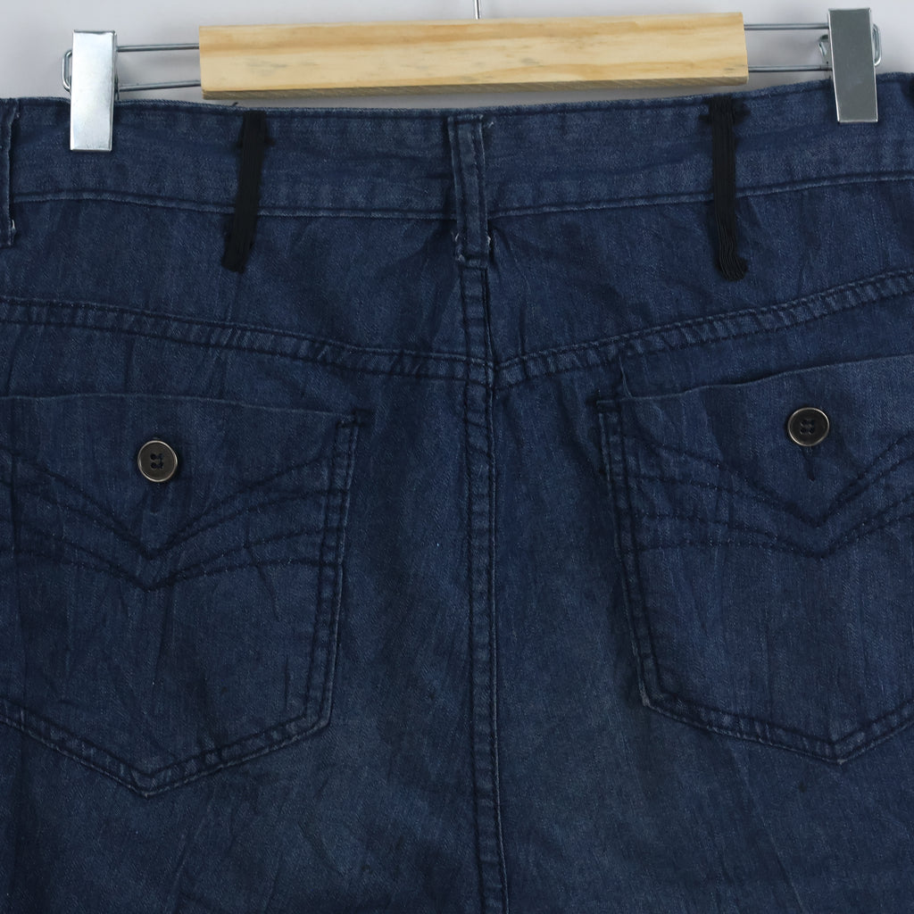 Classic Mid-Wash Denim Trousers for Men 34/ J1061