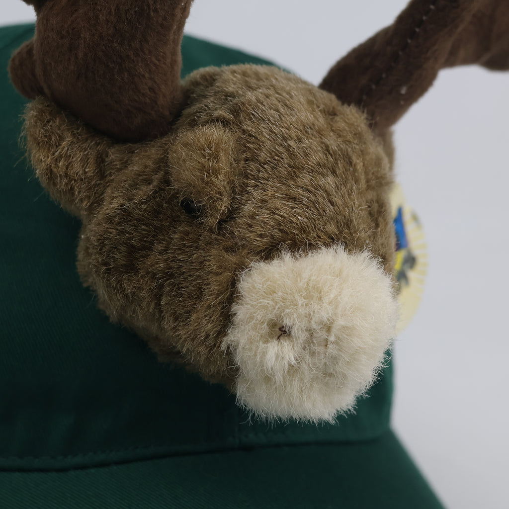 Euro Souvenirs Germany Reindeer Cap - Green Novelty Plush Mascot Hat