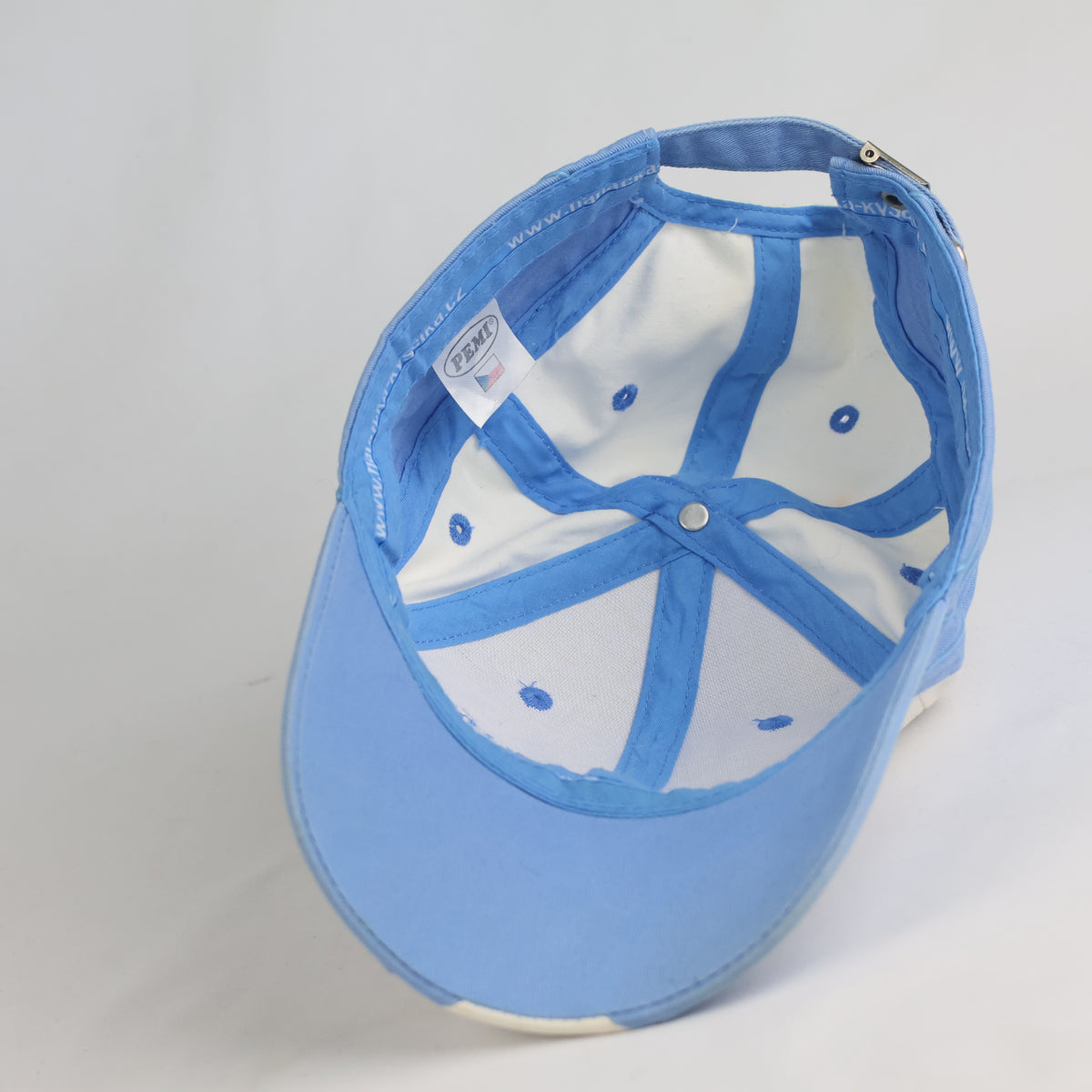 Thrifted Hanácká Kyselka Blue & White Baseball Cap - PEMI Promotional Hat (55-57cm) | 10846
