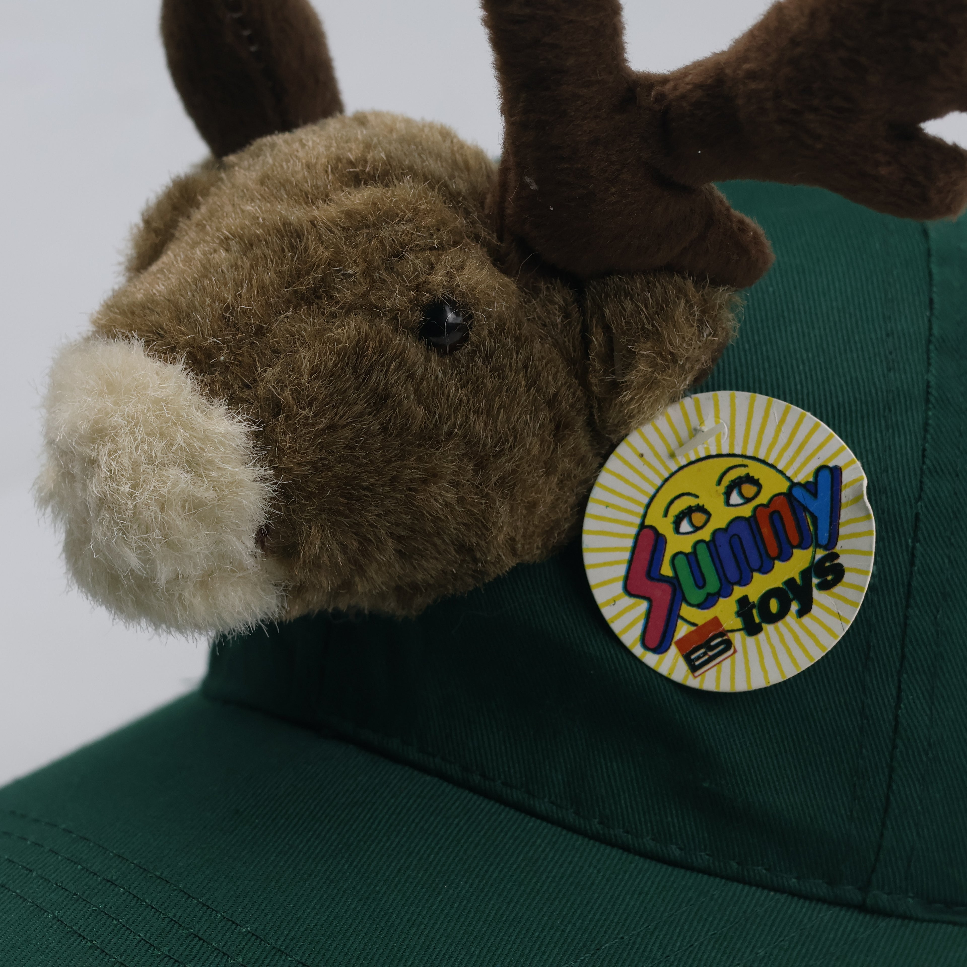 Euro Souvenirs Germany Reindeer Cap - Green Novelty Plush Mascot Hat