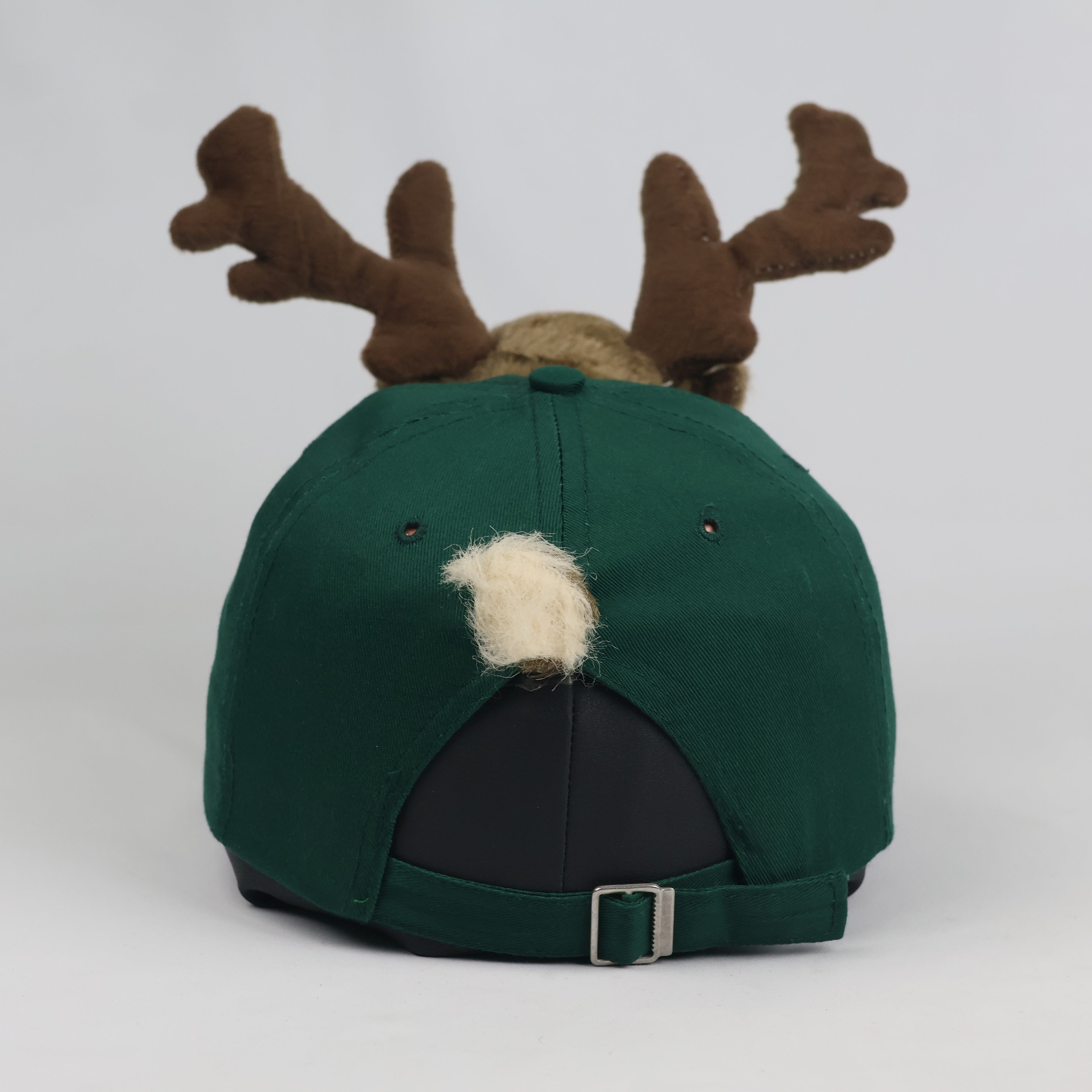Euro Souvenirs Germany Reindeer Cap - Green Novelty Plush Mascot Hat