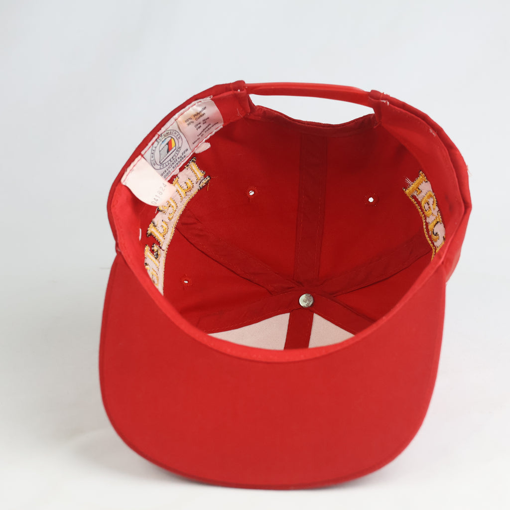 Thrifted Michael Schumacher Ferrari Red DEKRA Laurel Flat Brim Snapback (Size 56–58 cm) | 10868