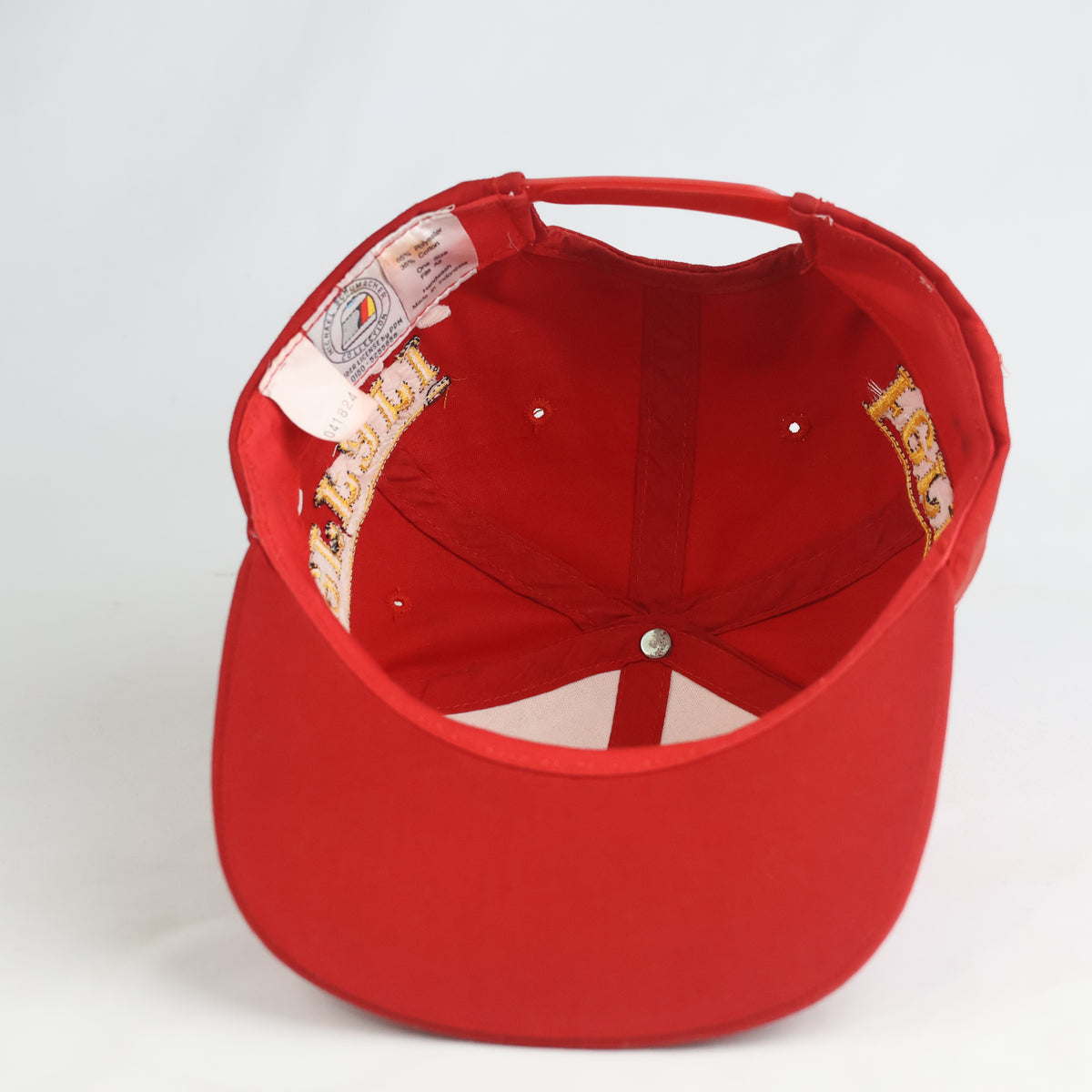 Thrifted Michael Schumacher Ferrari Red DEKRA Laurel Flat Brim Snapback (Size 56–58 cm) | 10868