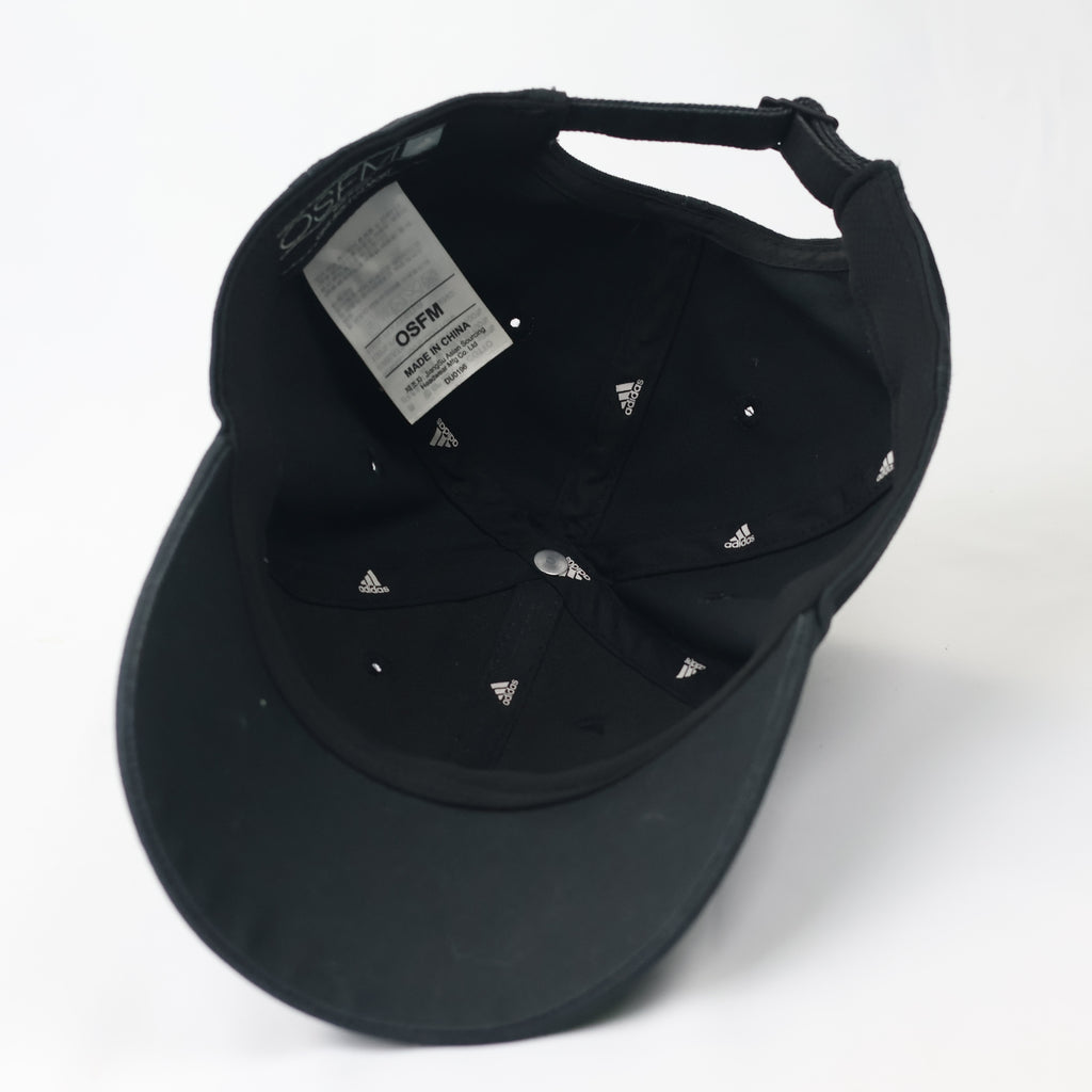 Authentic Adidas 3-Stripe Embroidered Black Thrifted Baseball Cap