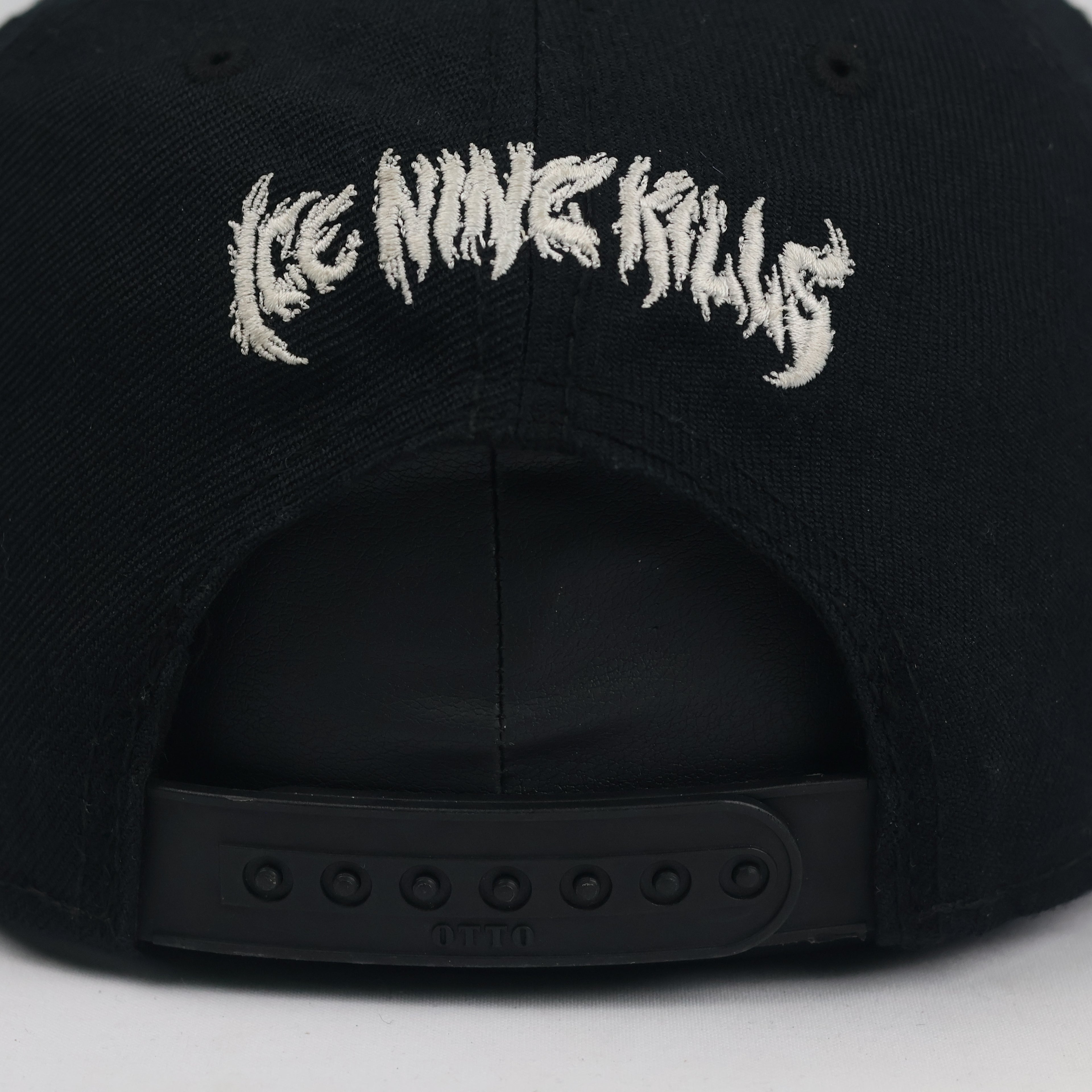 Thrifted Ice Nine Kills OTTO Snapback Hat - Black Metal Band Merchandise Cap