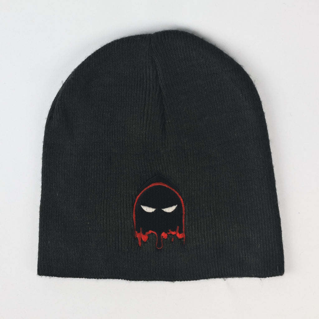 Solid Black Port & Company Kids Winter Thrifted Cap - Warm Knit Beanie