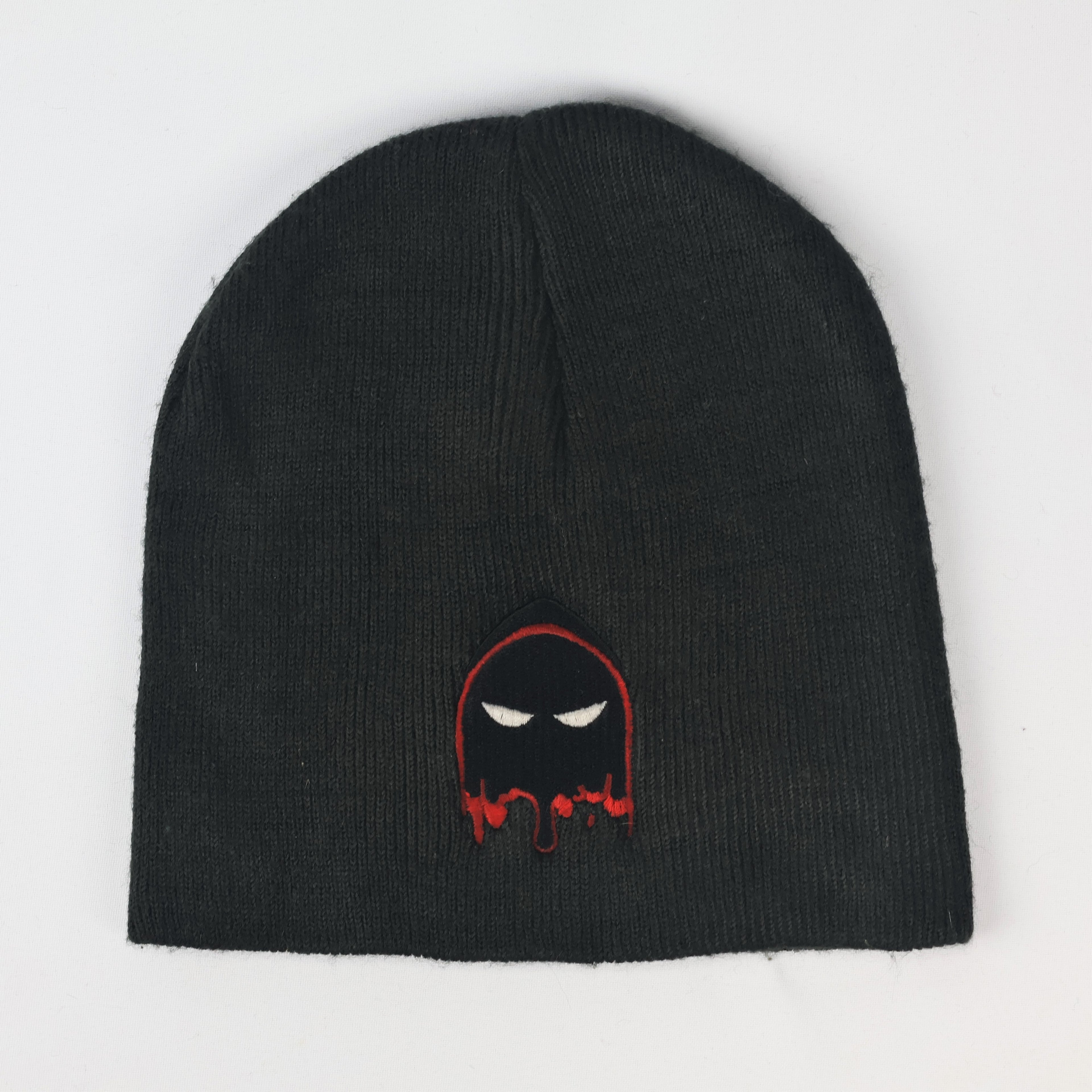 Solid Black Port & Company Kids Winter Thrifted Cap - Warm Knit Beanie