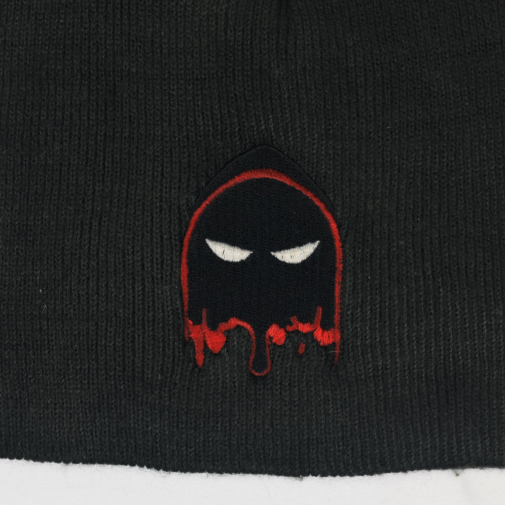 Solid Black Port & Company Kids Winter Thrifted Cap - Warm Knit Beanie