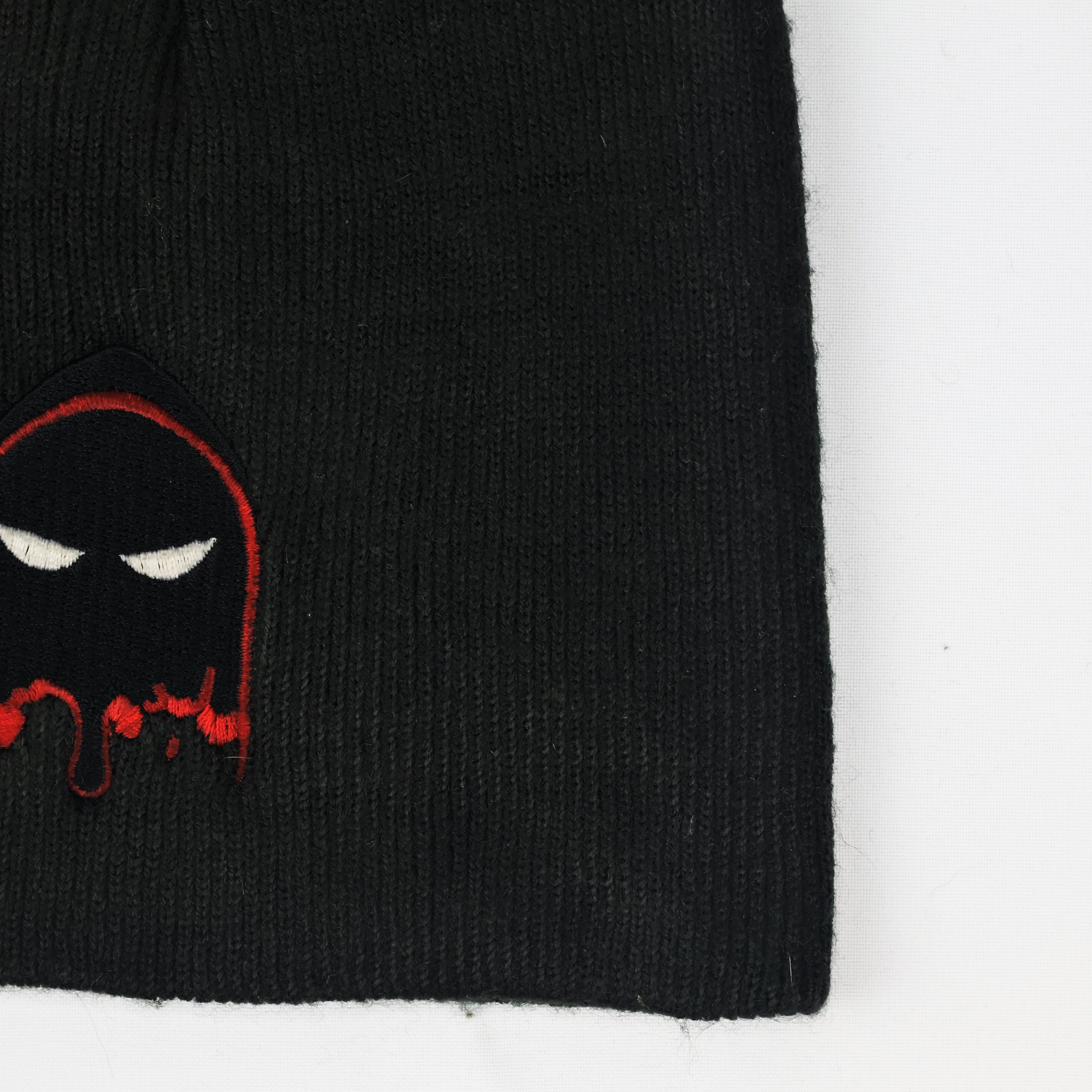 Solid Black Port & Company Kids Winter Thrifted Cap - Warm Knit Beanie