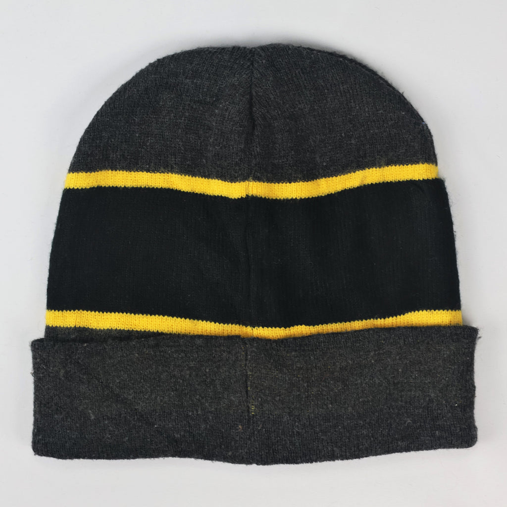 DC Comics Batman Logo Winter Thrifted Beanie - Black Knit Cuffed Hat