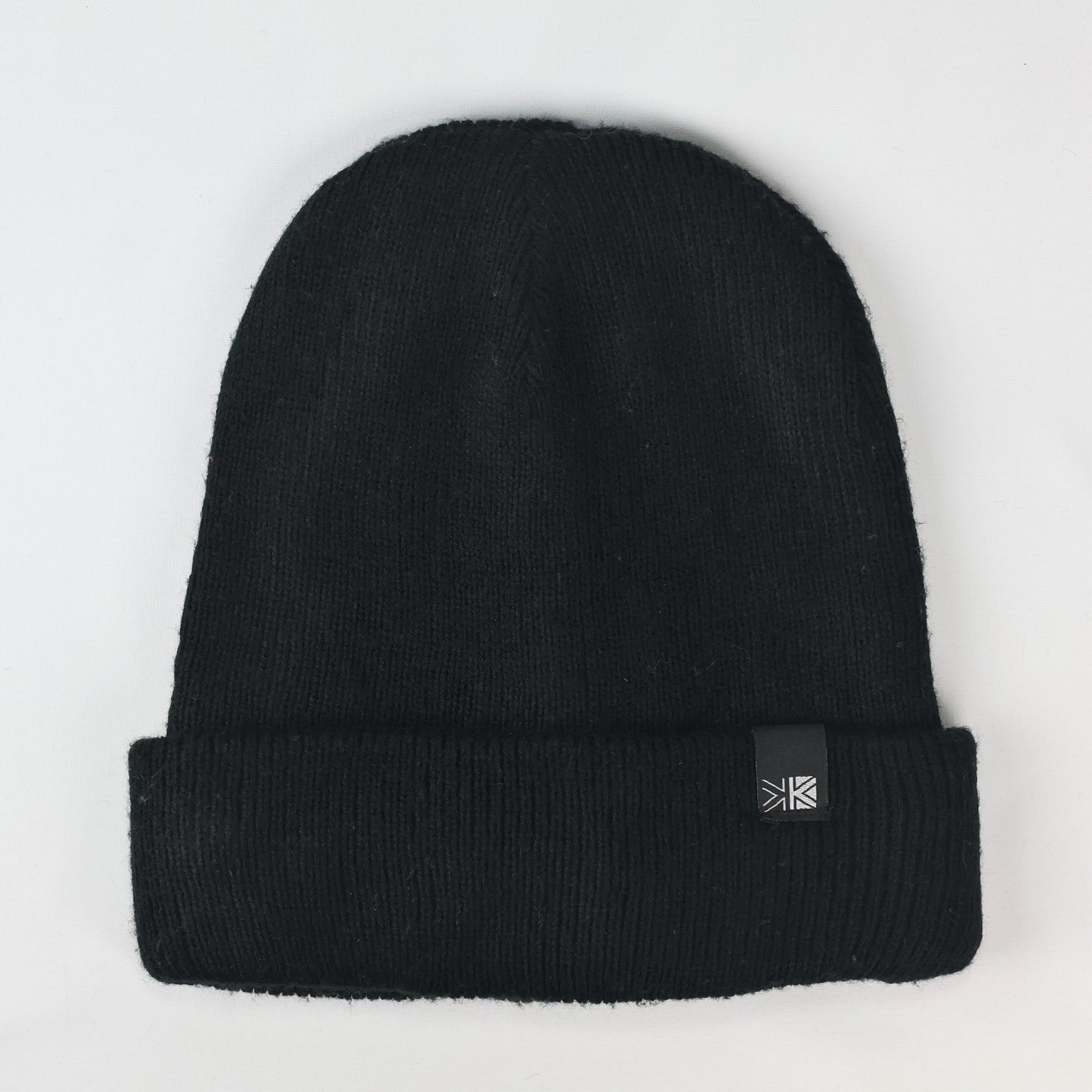 Karrimor Adult Unisex Black Ribbed Winter Thrifted Beanie - Classic Knit Cap
