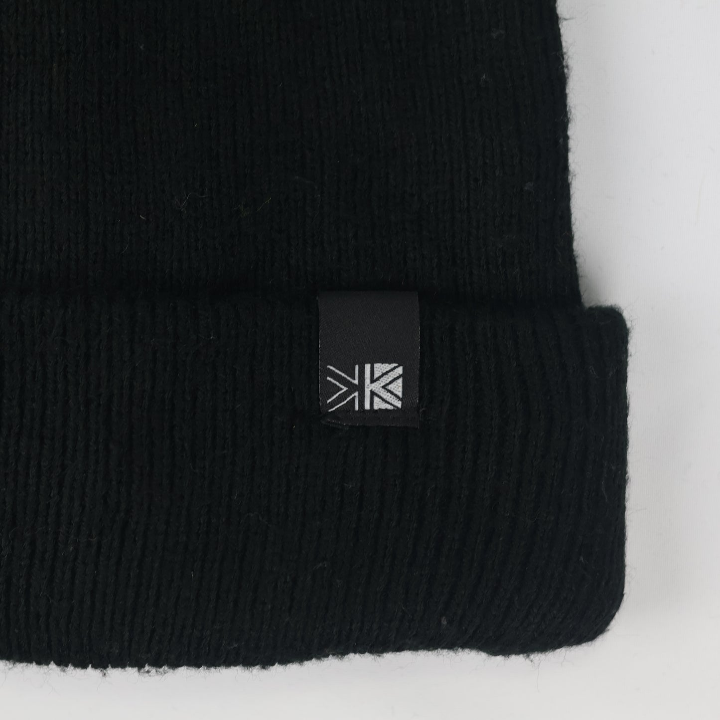 Karrimor Adult Unisex Black Ribbed Winter Thrifted Beanie - Classic Knit Cap