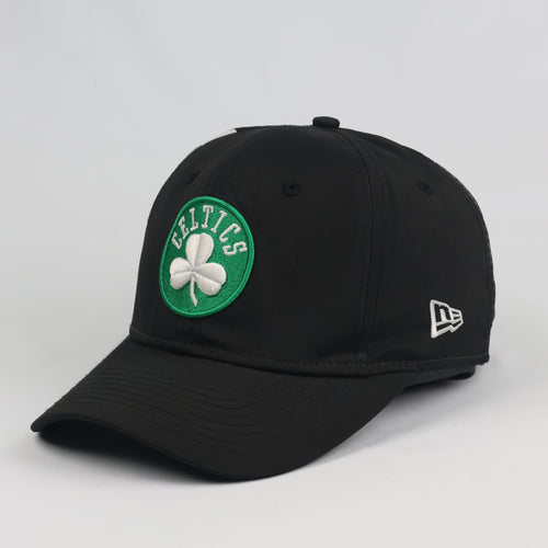 New Era 9FIFTY Boston Celtics Cap - Thrifted Black Snapback with Side Panel Print