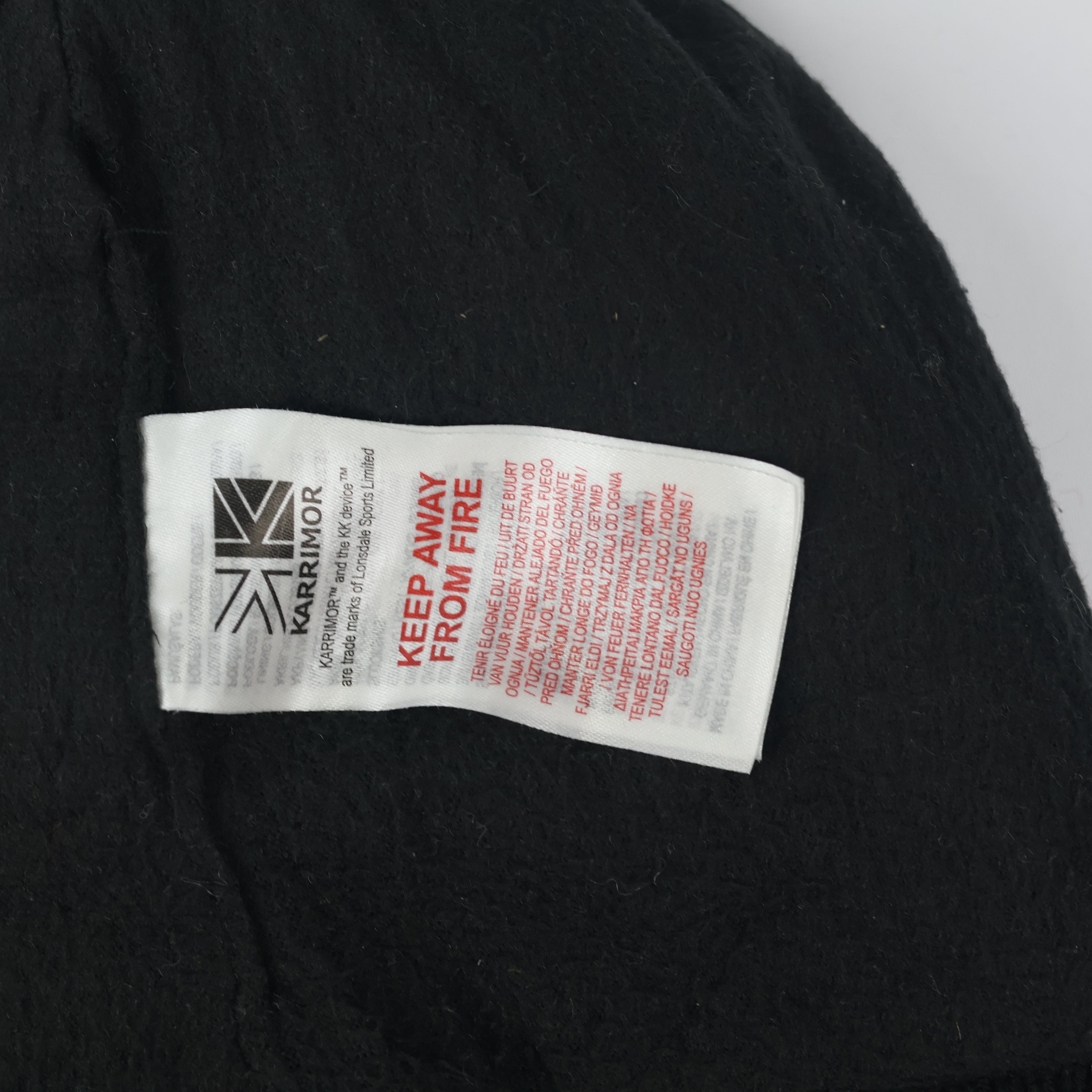 Karrimor Adult Unisex Black Ribbed Winter Thrifted Beanie - Classic Knit Cap