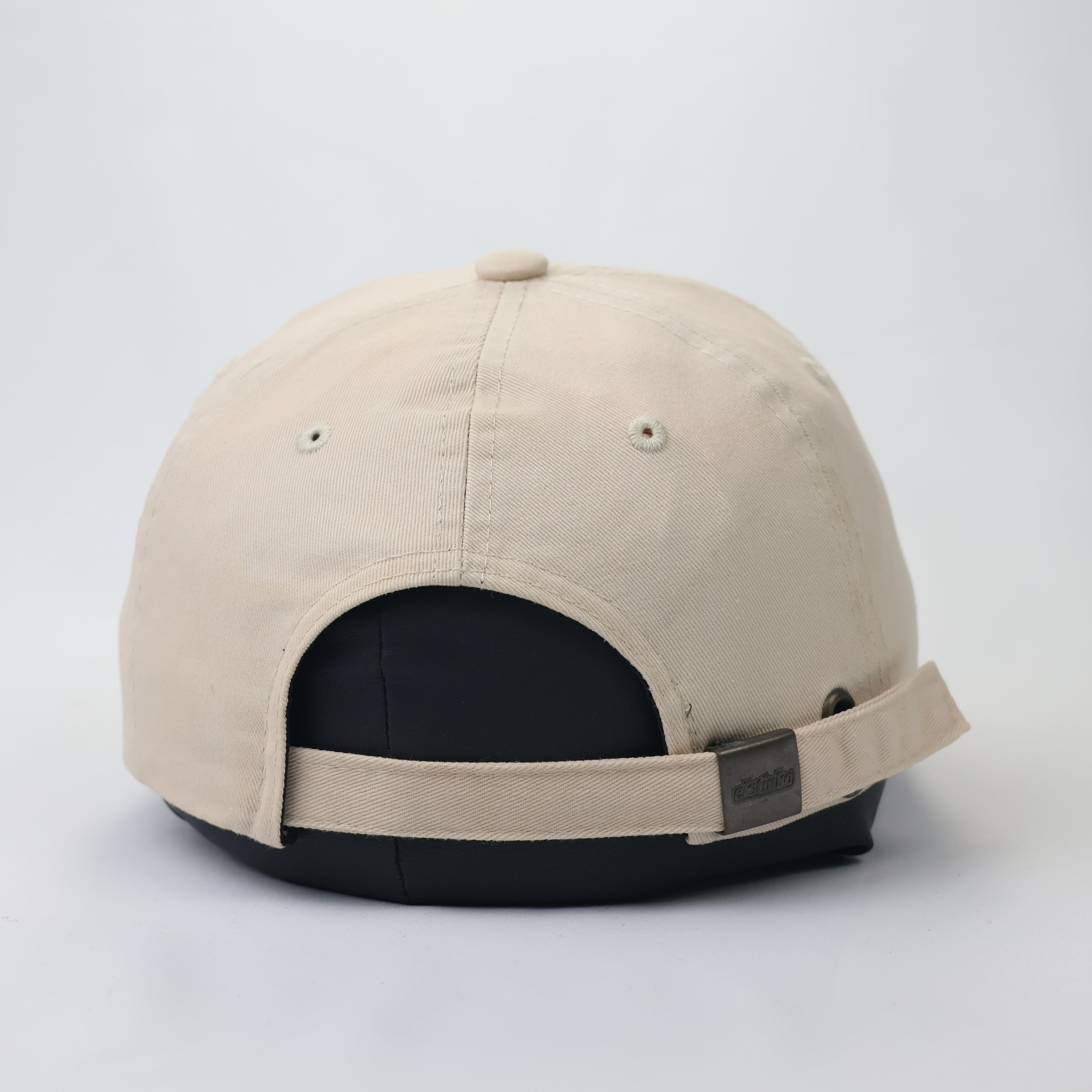 Elstinko "Think Star" Beige Cotton Dad Hat - Embroidered Crown Cap