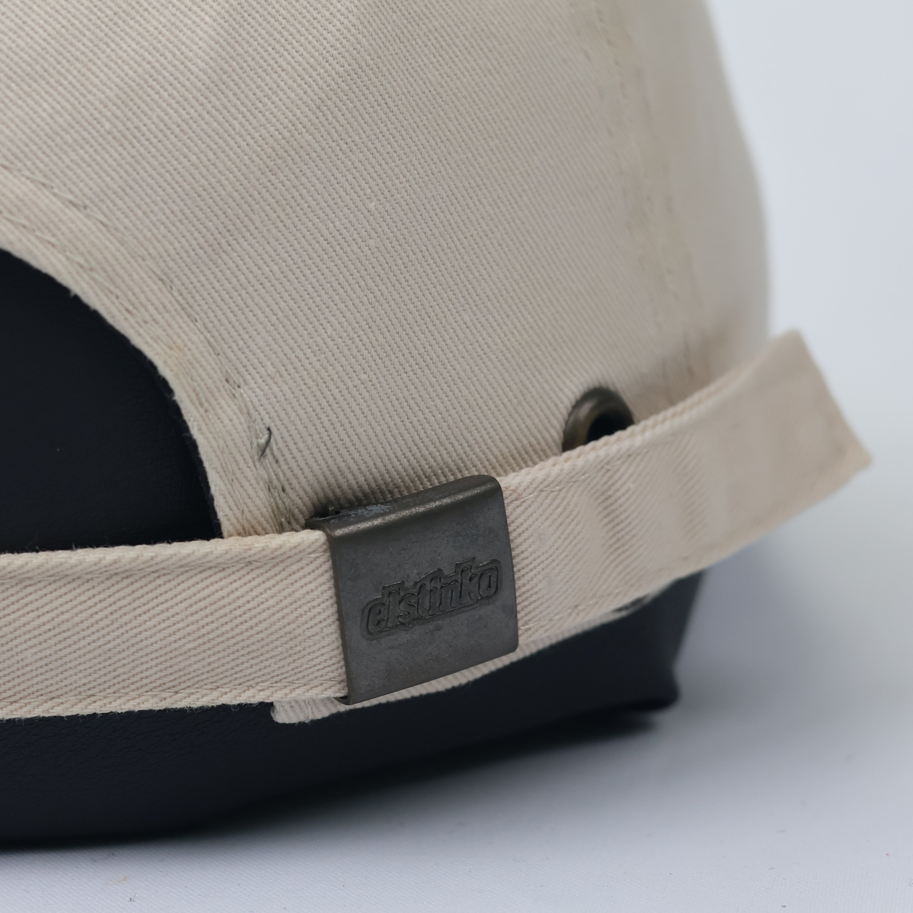 Elstinko "Think Star" Beige Cotton Dad Hat - Embroidered Crown Cap