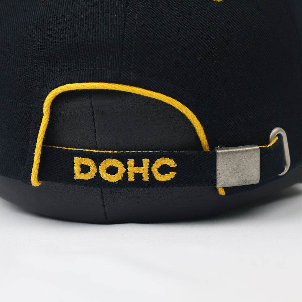 DOHC Racing Heritage Embroidered Black & Yellow Baseball Cap