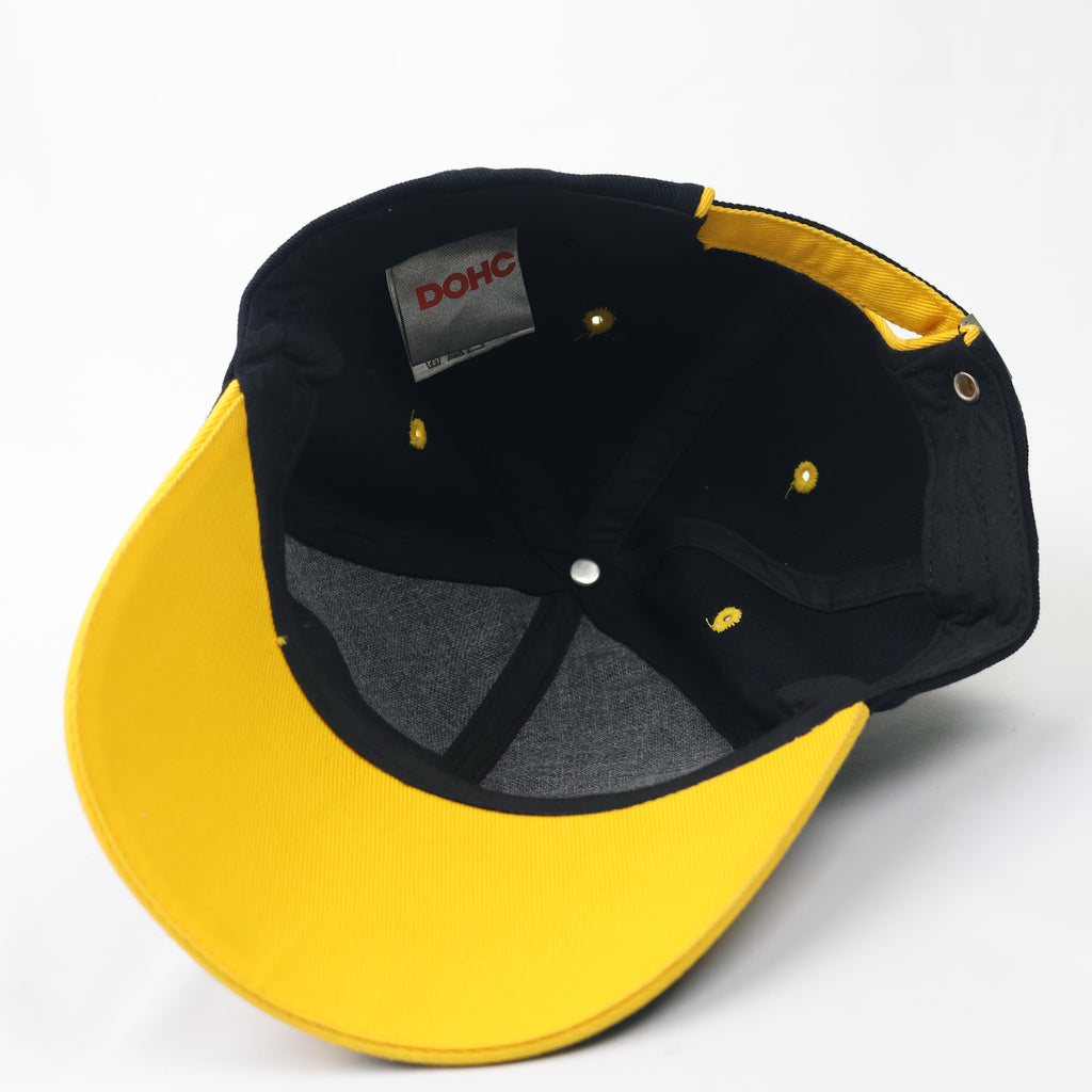 DOHC Racing Heritage Embroidered Black & Yellow Baseball Cap
