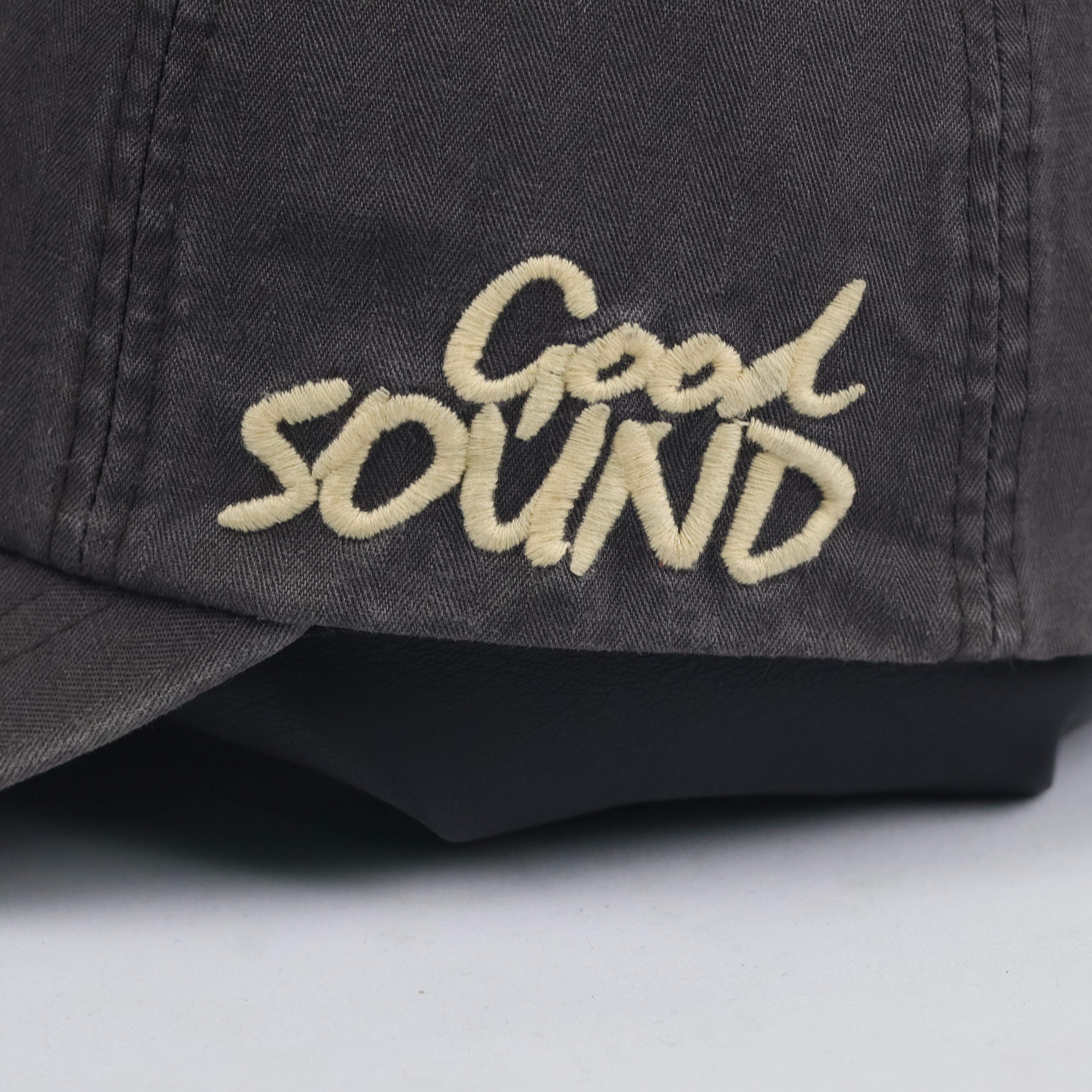 Rock 'N Blue Good Sound Embroidered Cap - Charcoal Gray Thrifted Hat