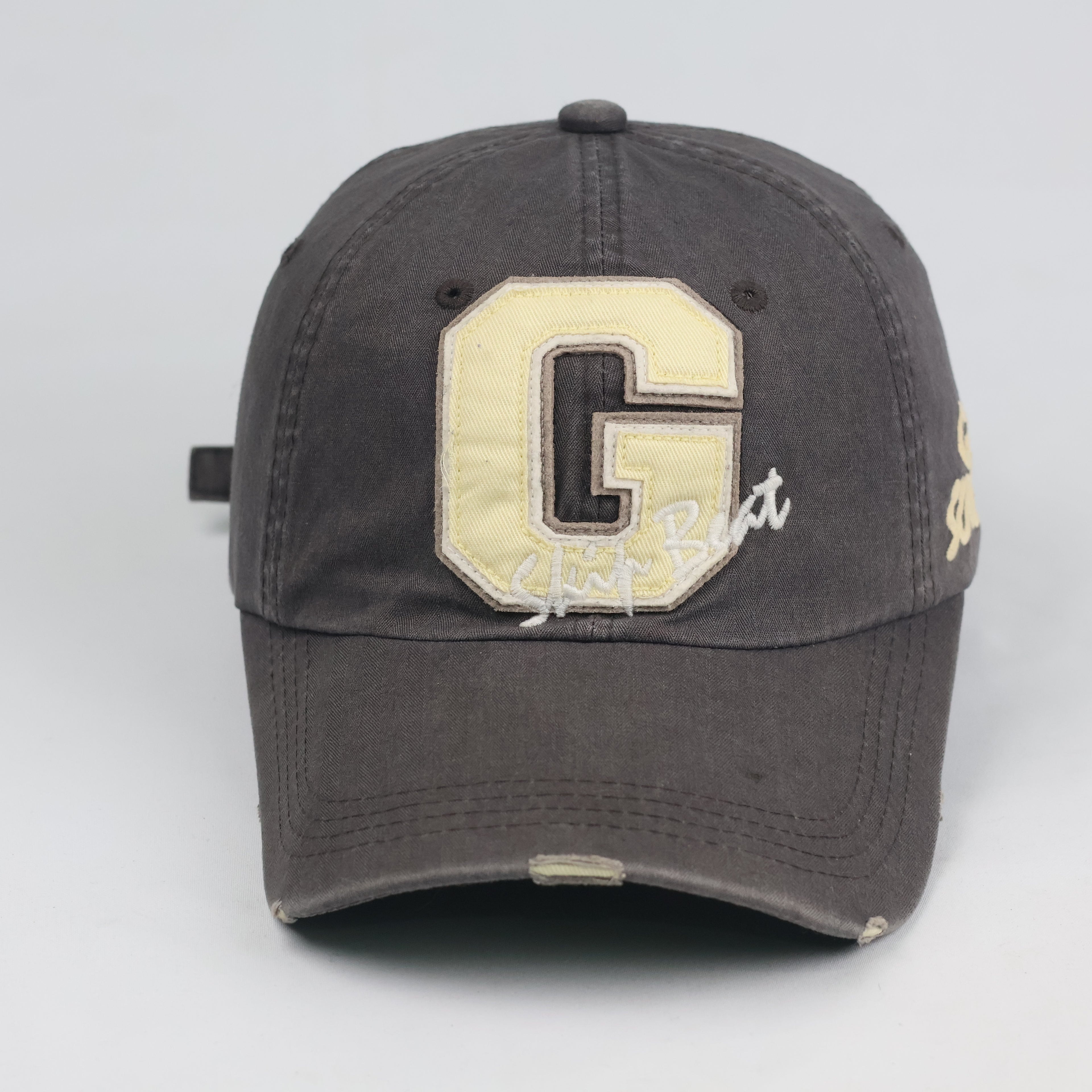 Rock 'N Blue Good Sound Embroidered Cap - Charcoal Gray Thrifted Hat