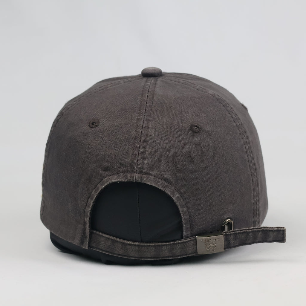 Rock 'N Blue Good Sound Embroidered Cap - Charcoal Gray Thrifted Hat