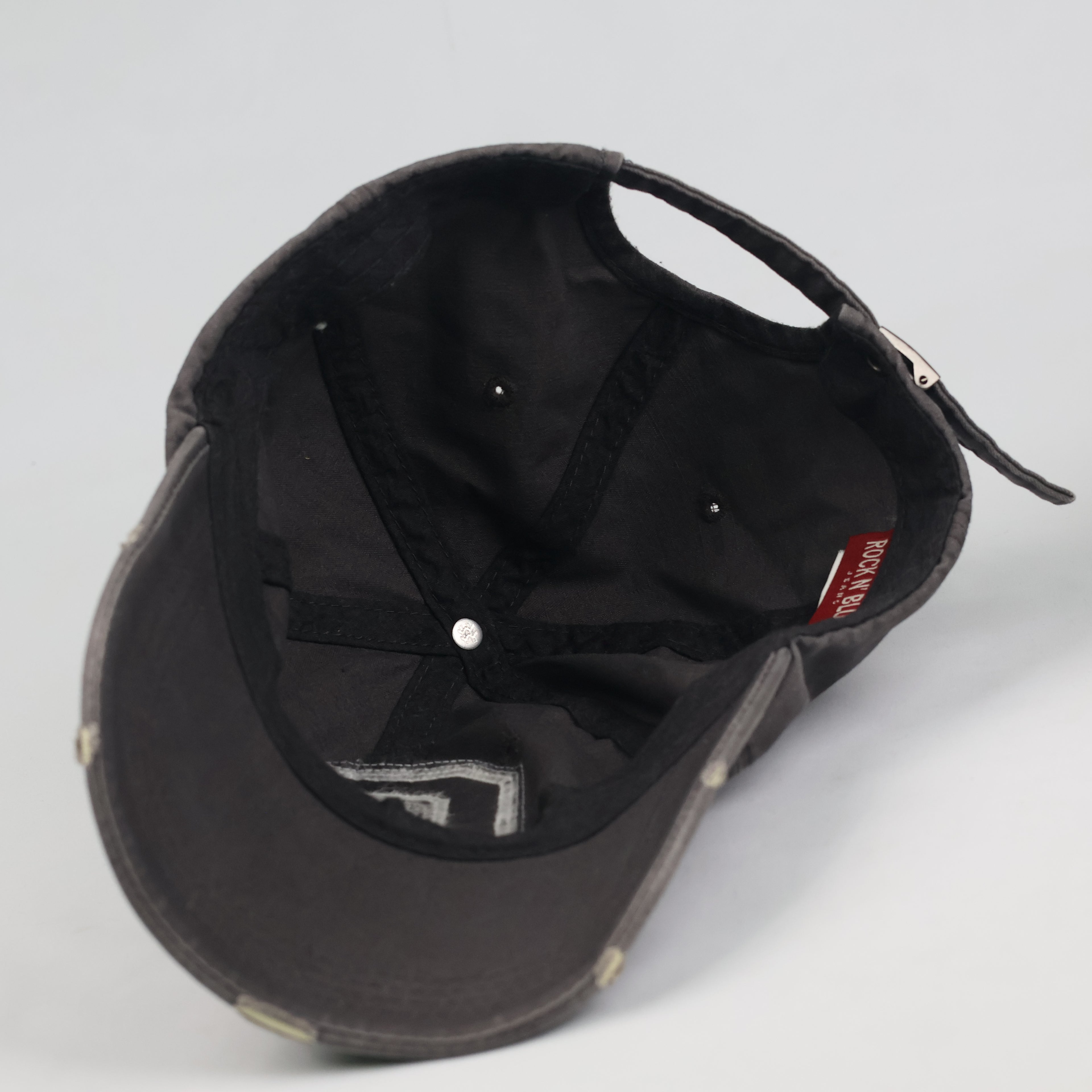 Rock 'N Blue Good Sound Embroidered Cap - Charcoal Gray Thrifted Hat