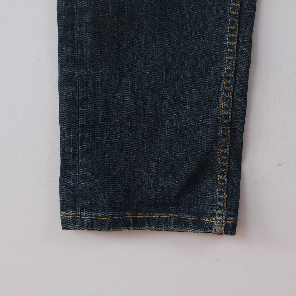 Thrifted Men's PLAC Jeans Placid Wave Blue Slim Fit Denim Waist: 32/ J1075