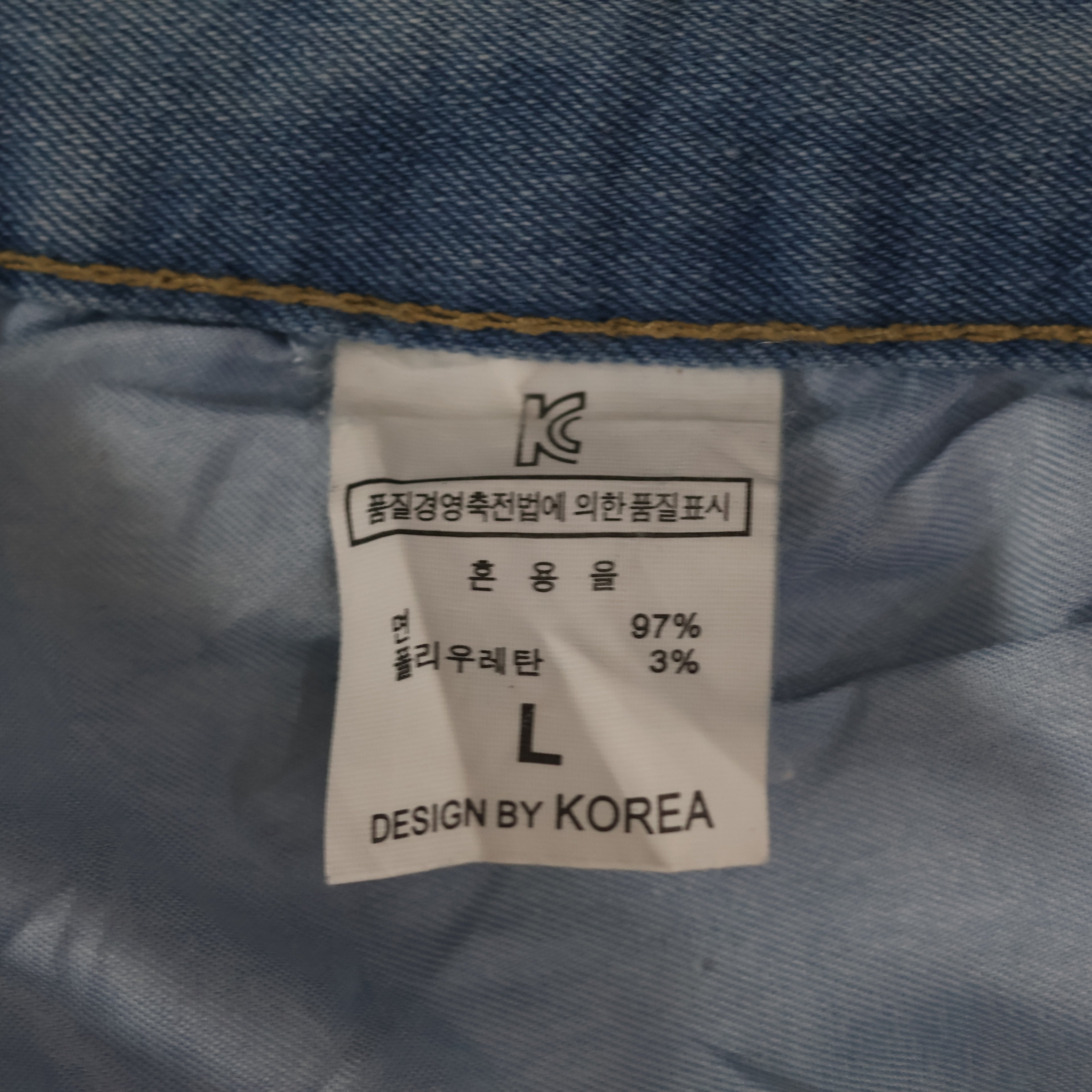 Thrifted Men's Diva Jean Comfort Fit Light Blue Denim Waist: 32/ J1077