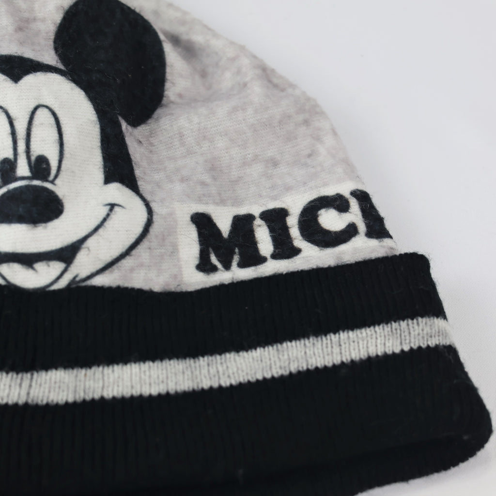 Official Disney Junior Mickey Mouse Cuffed Thrifted Beanie - Warm Winter Cap