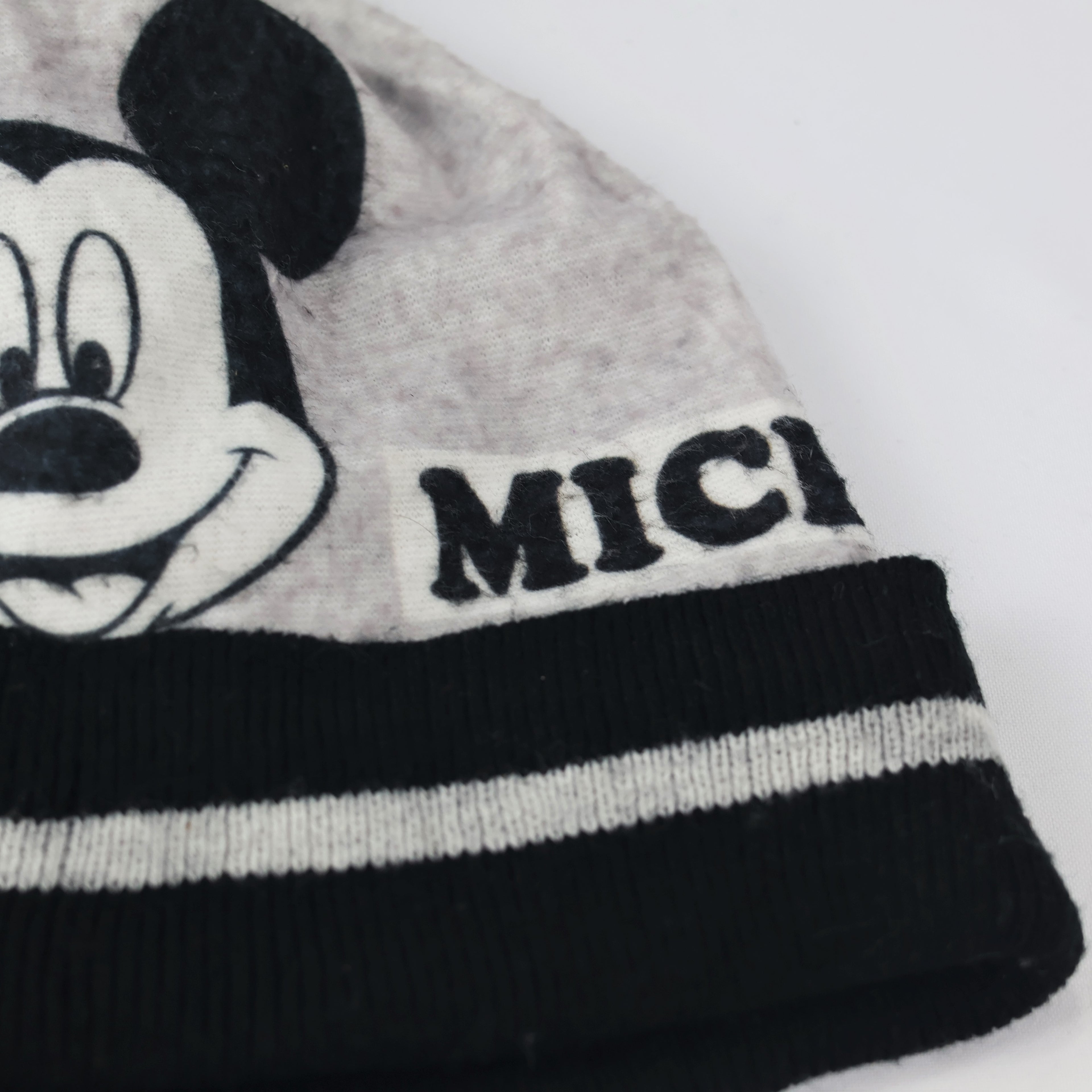 Official Disney Junior Mickey Mouse Cuffed Thrifted Beanie - Warm Winter Cap
