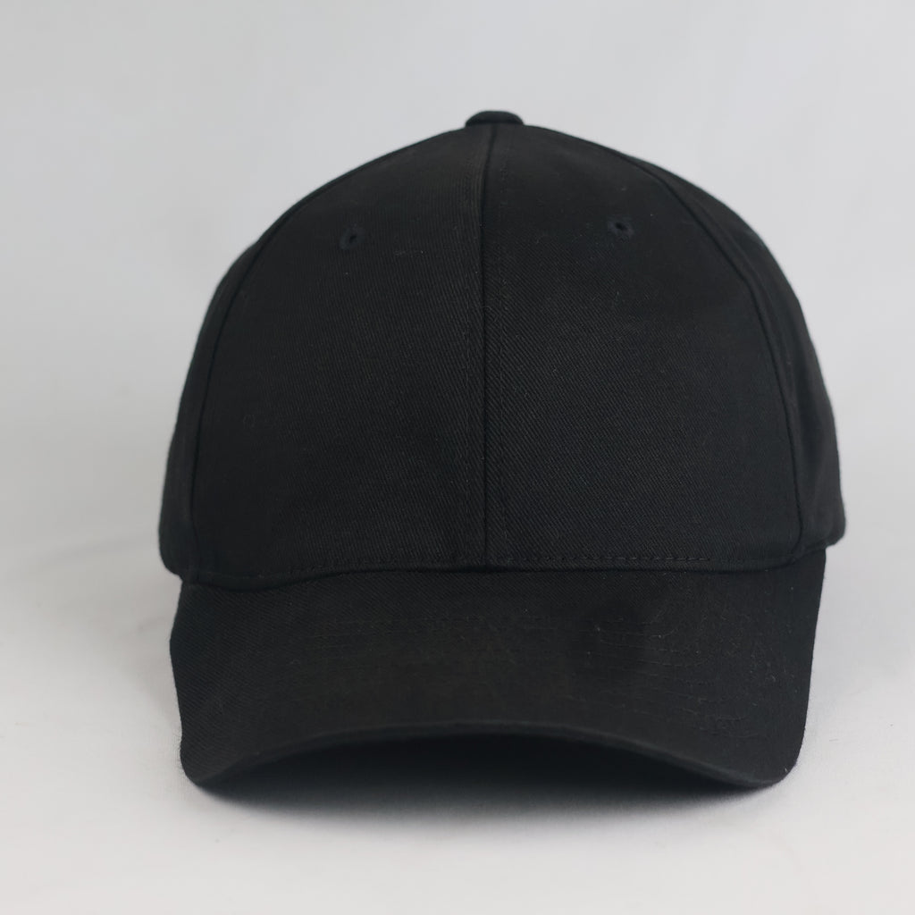 Thrifted  Flexfit Yupoong Black Stretch-Fit Cap (Size 58–60 cm) | 10865