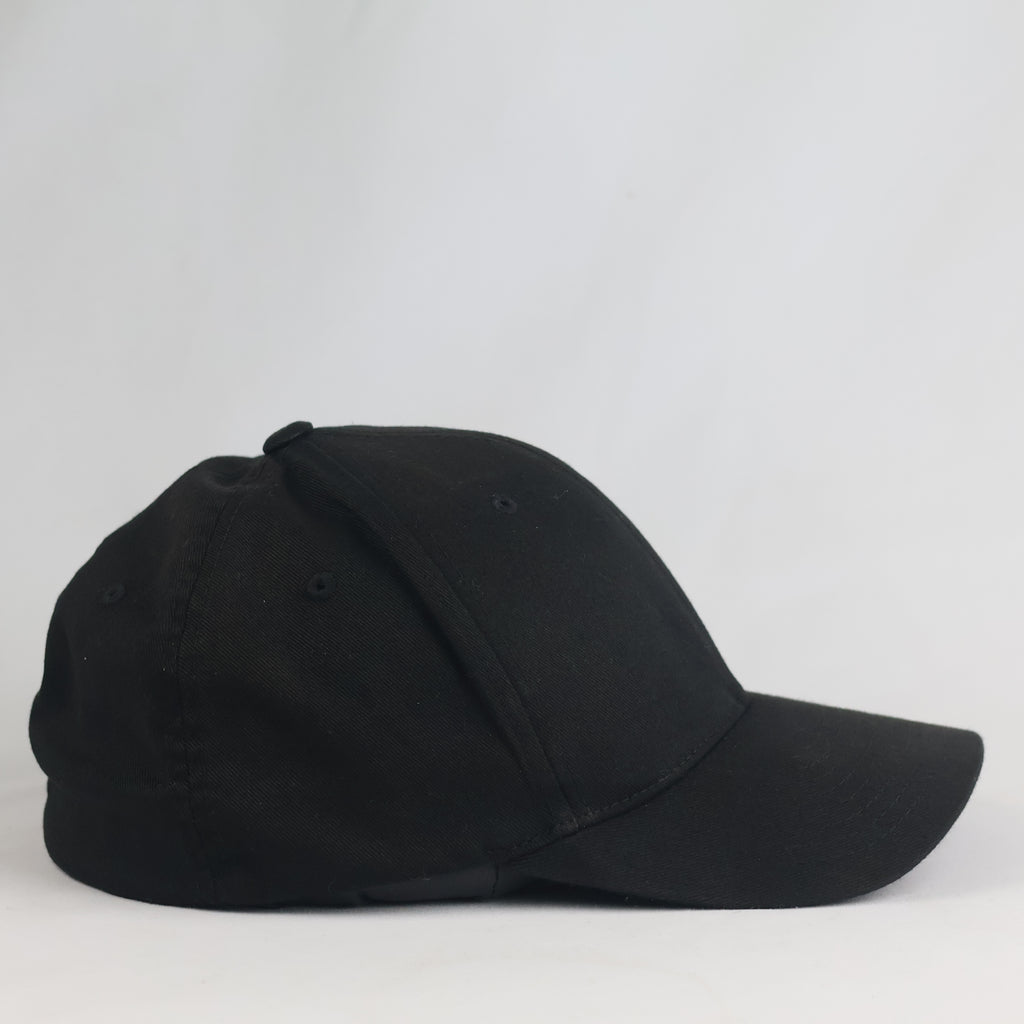 Thrifted  Flexfit Yupoong Black Stretch-Fit Cap (Size 58–60 cm) | 10865
