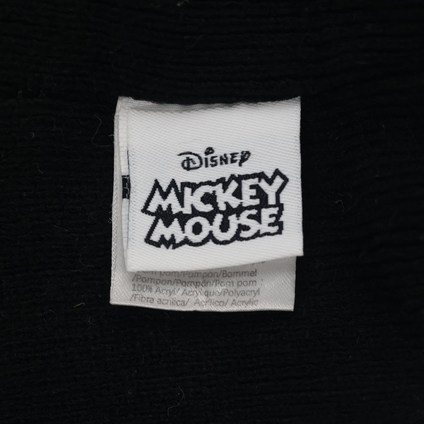 Official Disney Junior Mickey Mouse Cuffed Thrifted Beanie - Warm Winter Cap
