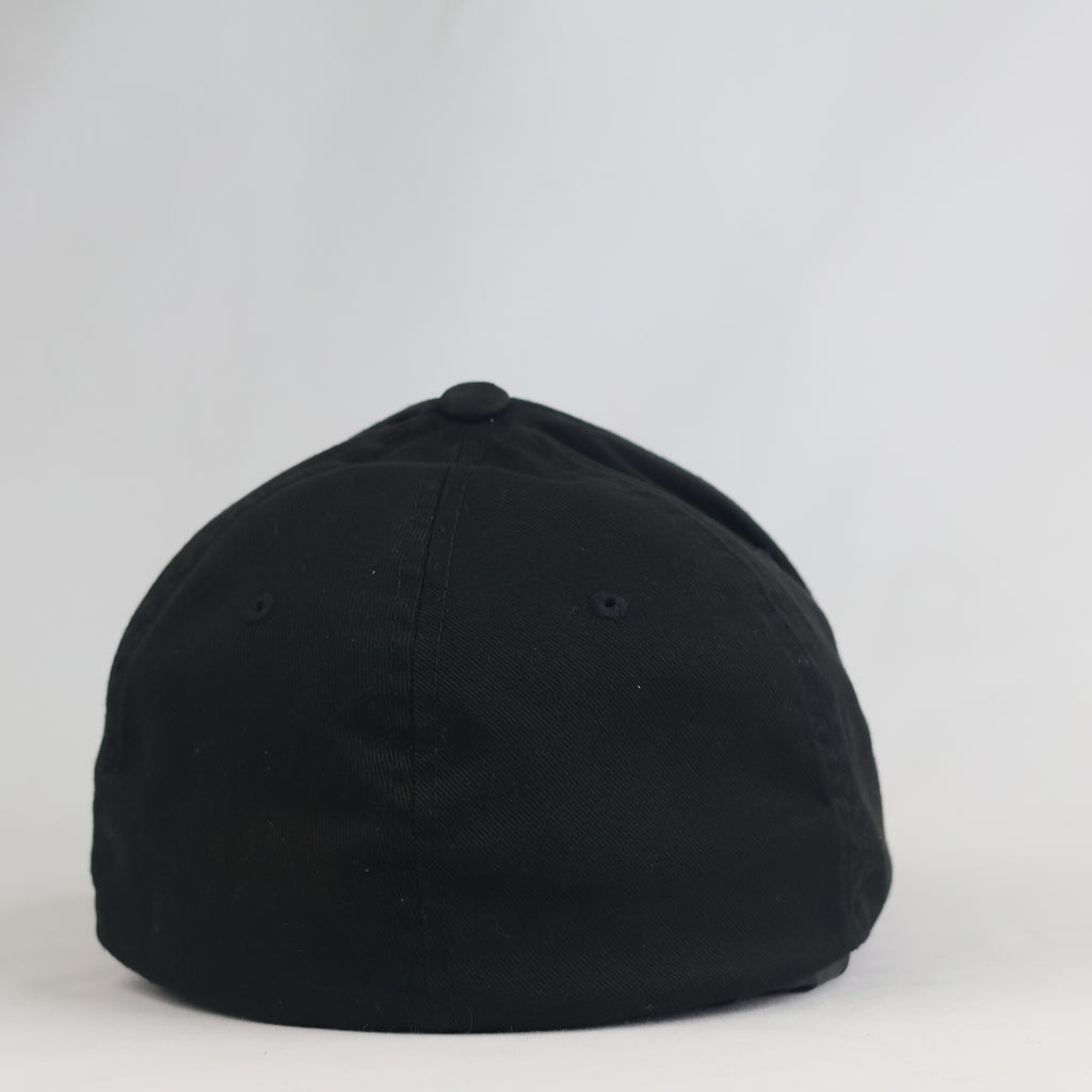 Thrifted  Flexfit Yupoong Black Stretch-Fit Cap (Size 58–60 cm) | 10865
