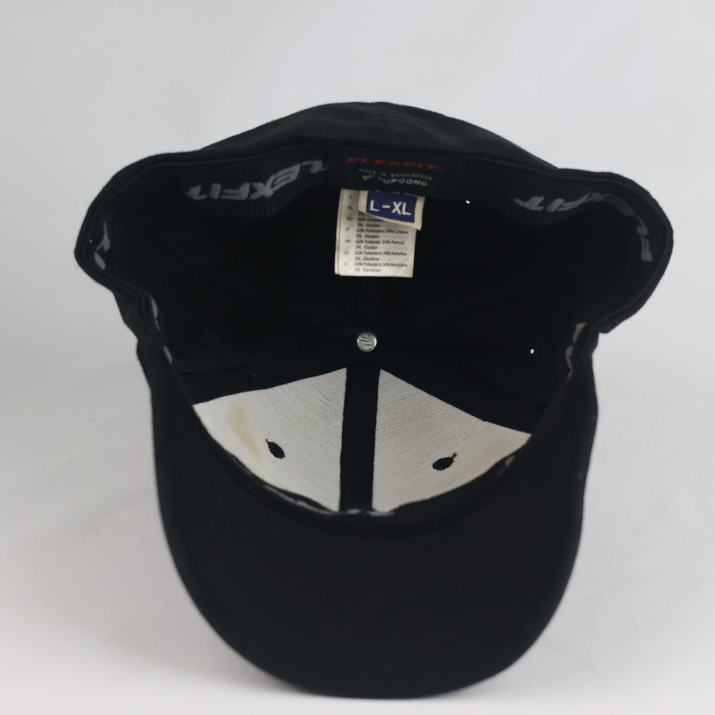 Thrifted  Flexfit Yupoong Black Stretch-Fit Cap (Size 58–60 cm) | 10865