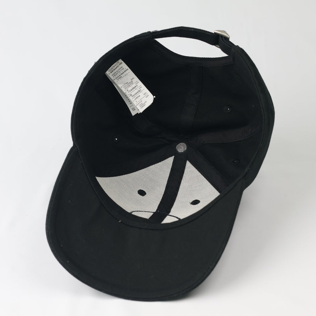 Classic Black Converse Cotton Thrifted Cap with Embroidered Patch