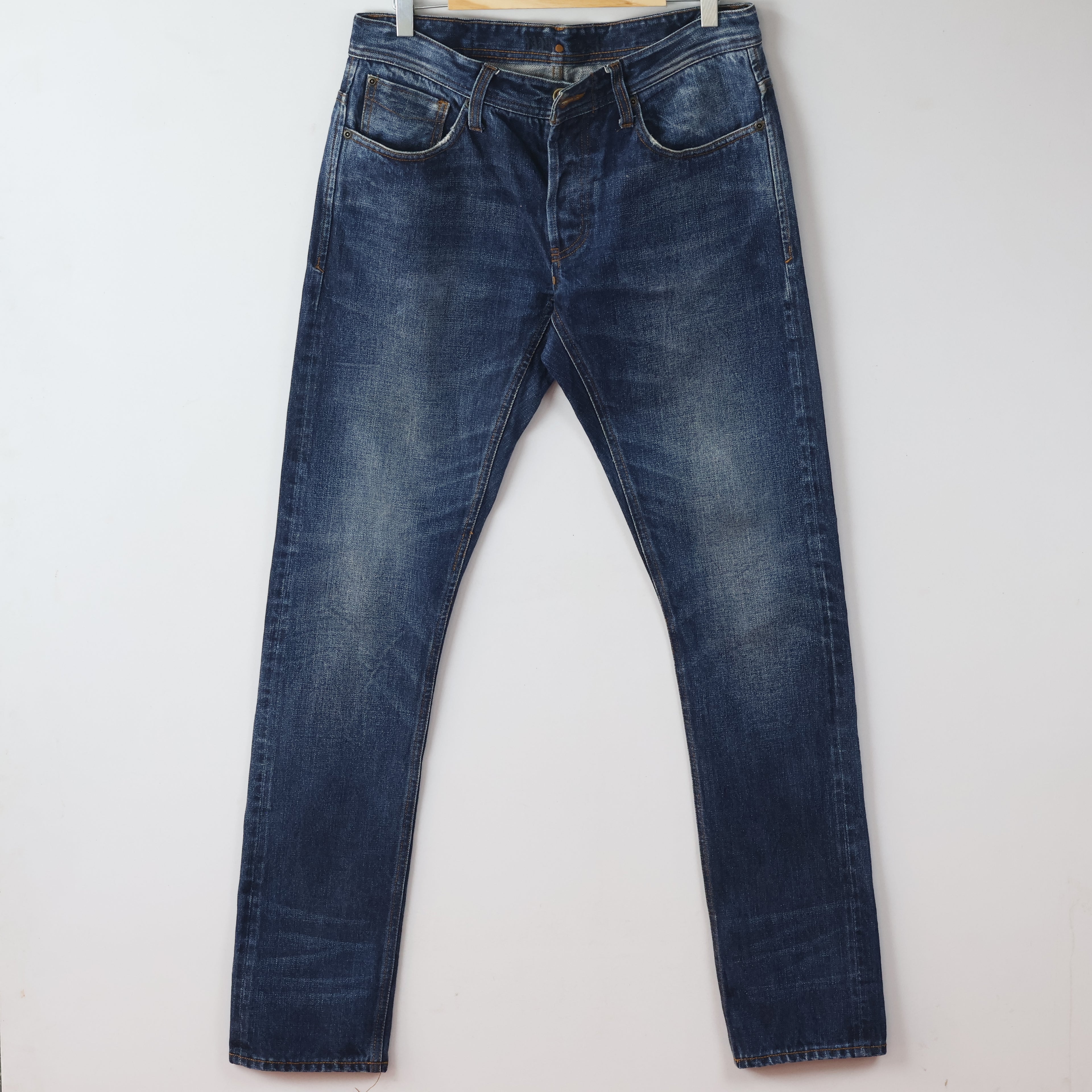 Thrifted Men's NN.07 James Classic Blue Denim Trousers Waist:33/ J1080