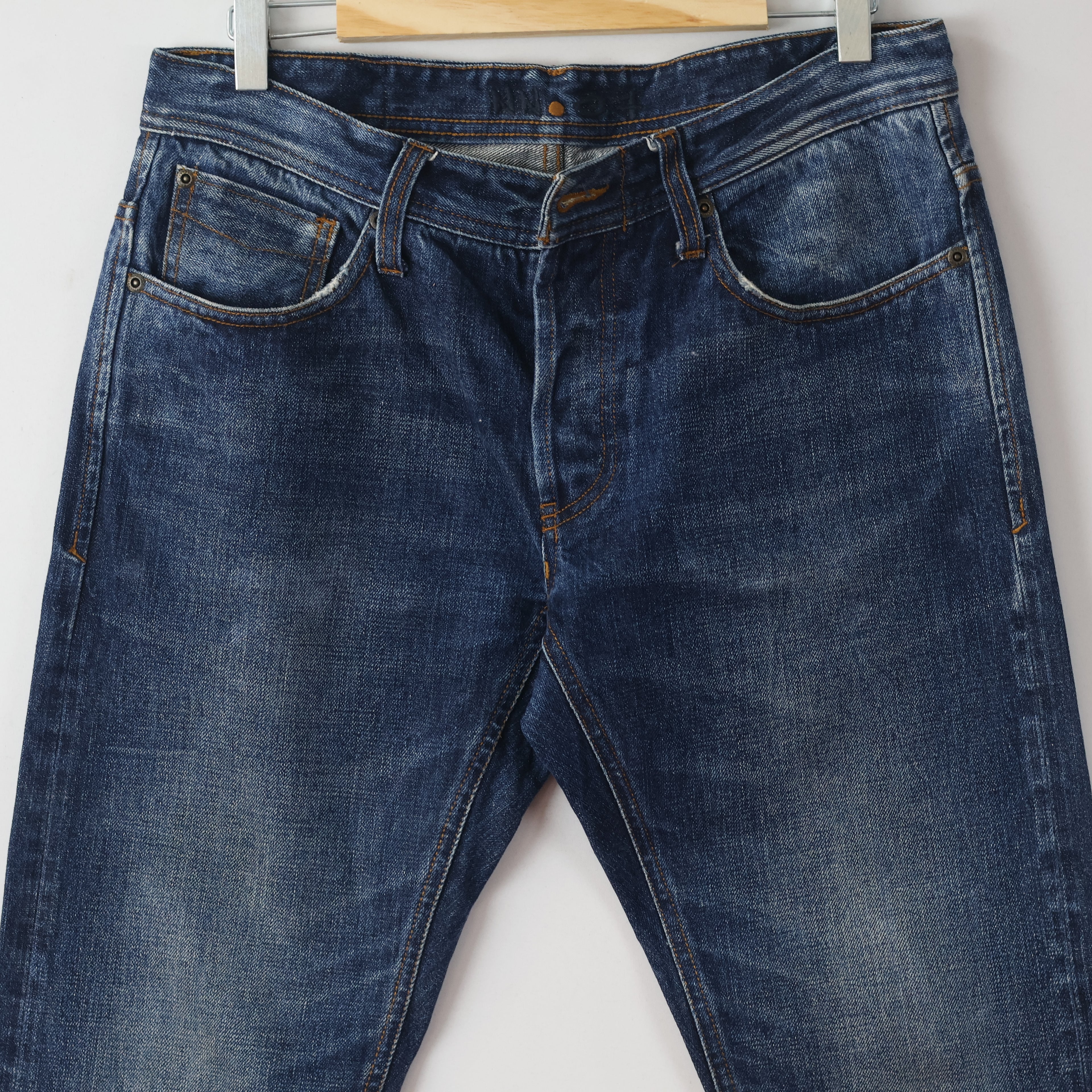 Thrifted Men's NN.07 James Classic Blue Denim Trousers Waist:33/ J1080