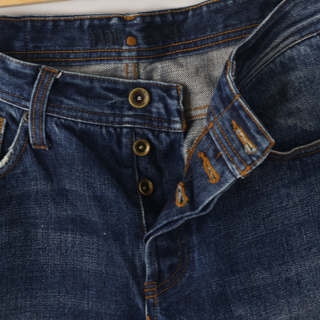 Thrifted Men's NN.07 James Classic Blue Denim Trousers Waist:33/ J1080
