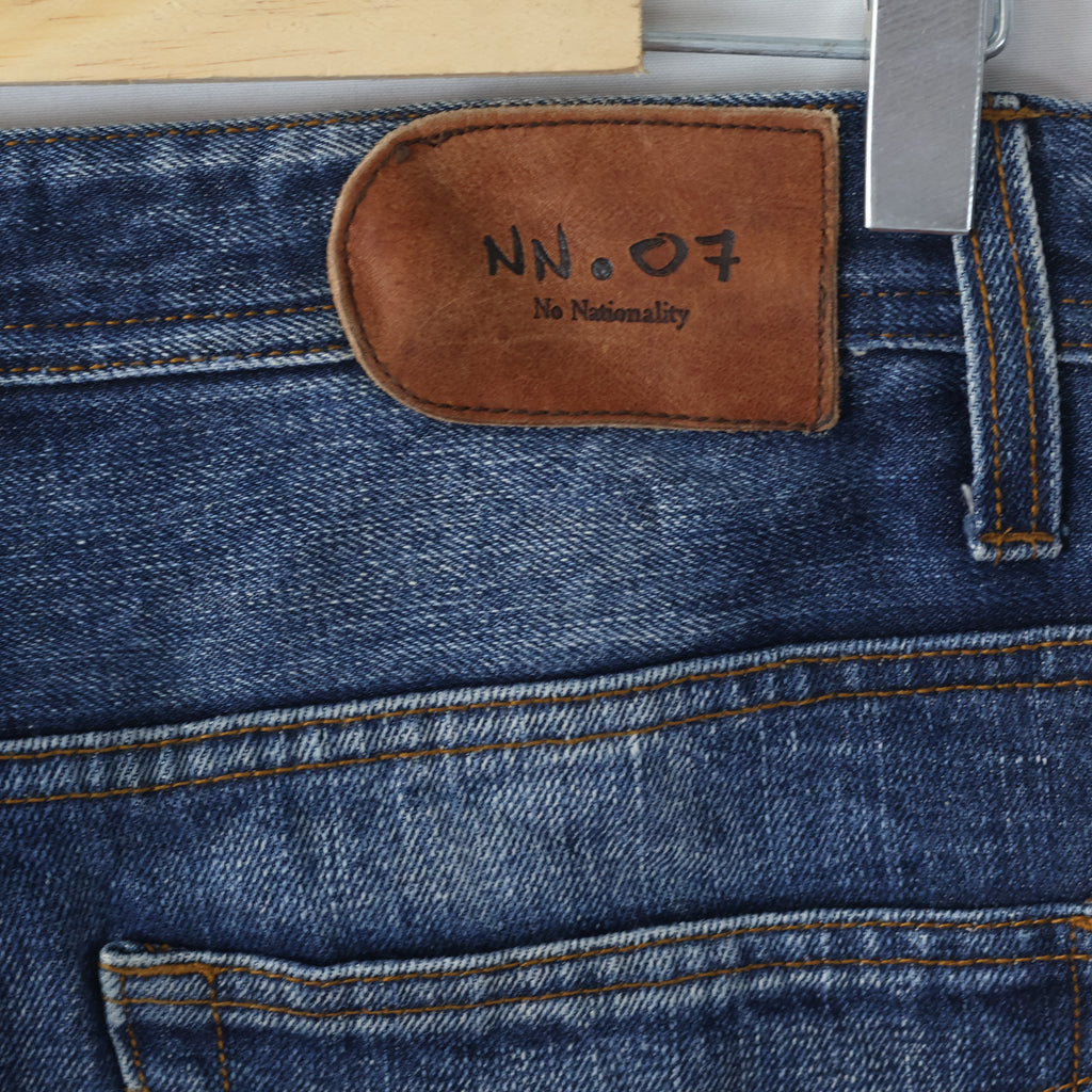 Thrifted Men's NN.07 James Classic Blue Denim Trousers Waist:33/ J1080